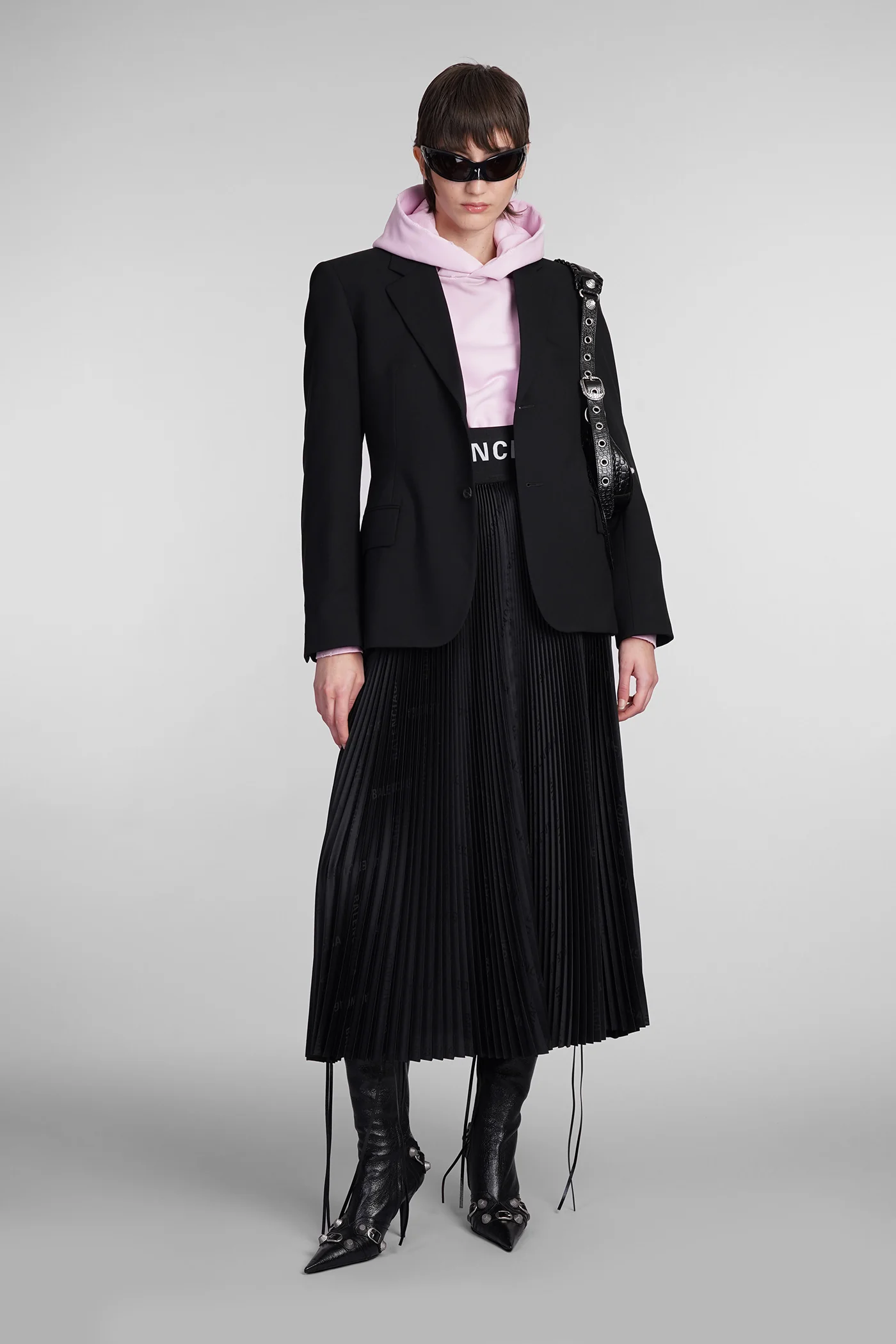 Sweatshirt in rose-pink cotton - Image 2