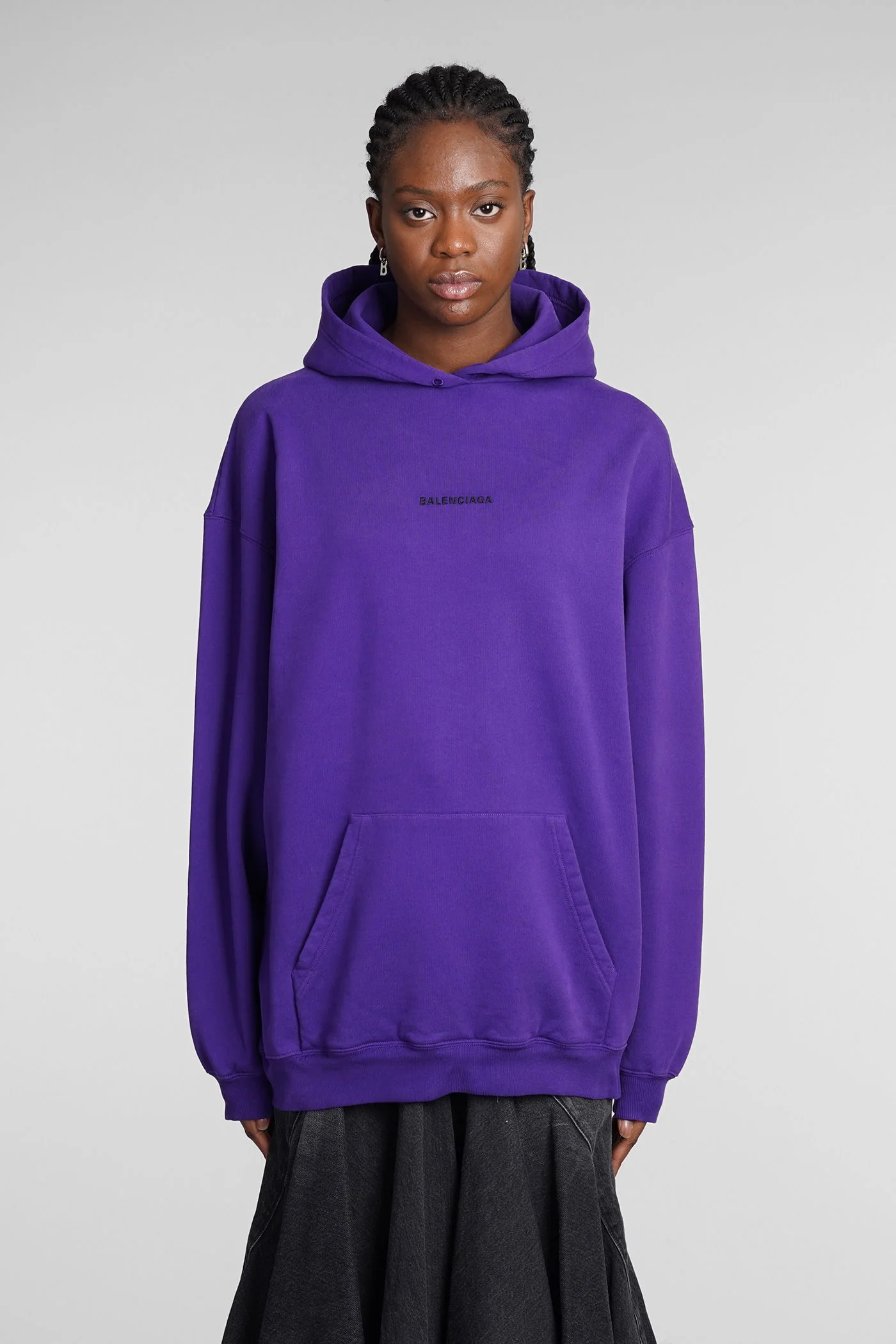 Sweatshirt in Viola cotton