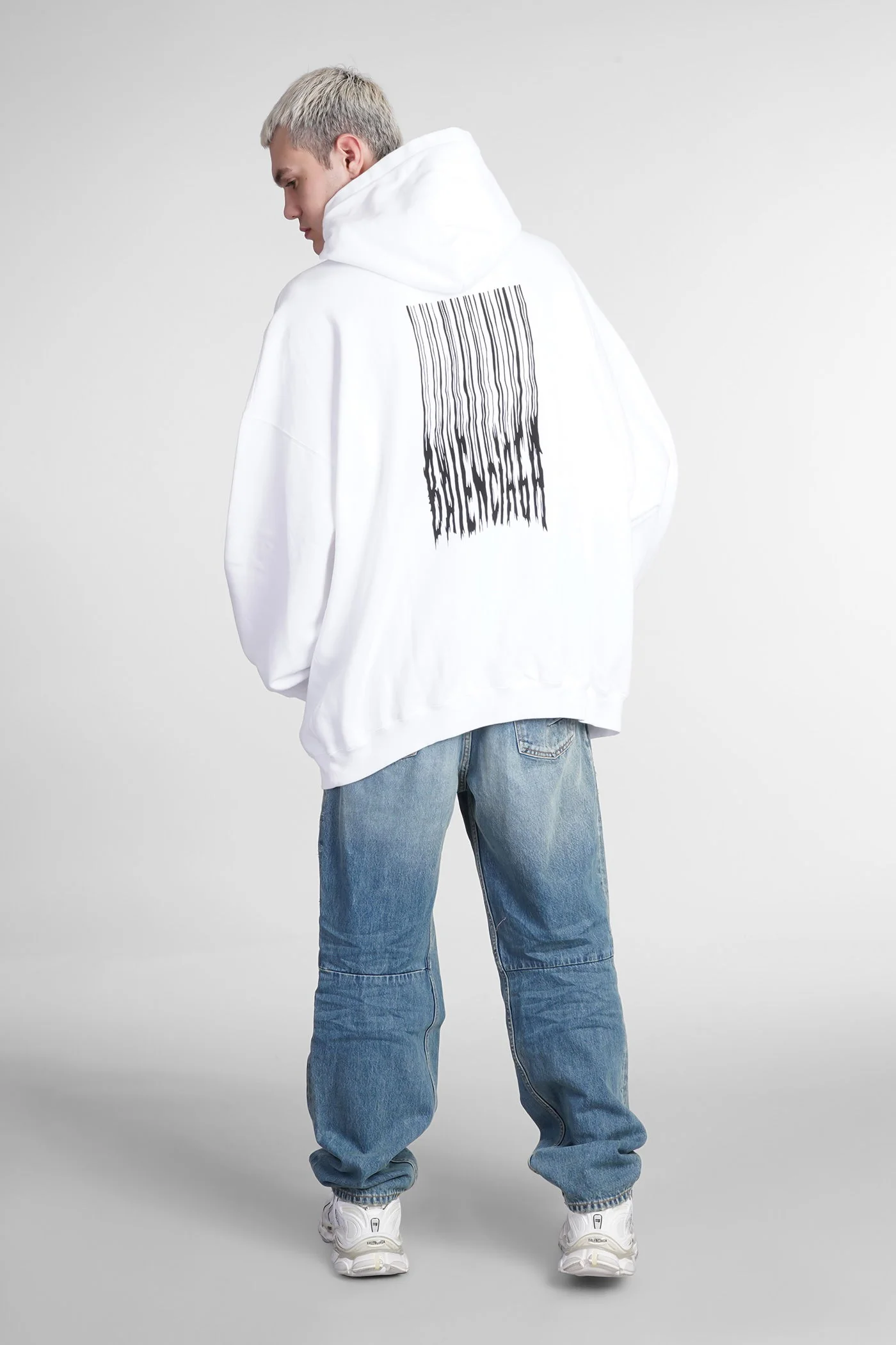 Sweatshirt in white cotton - Image 2