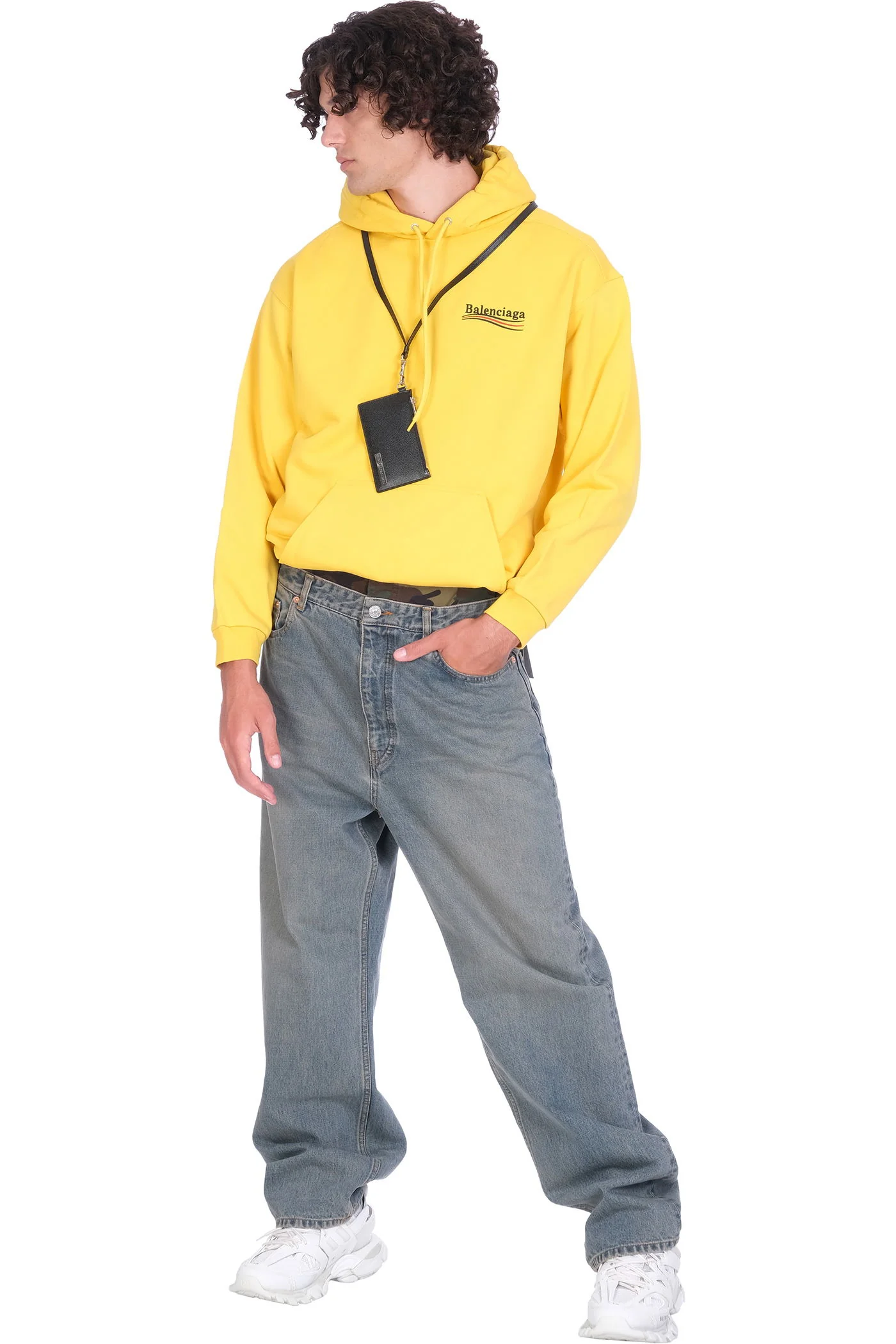 Sweatshirt in yellow cotton - Image 2