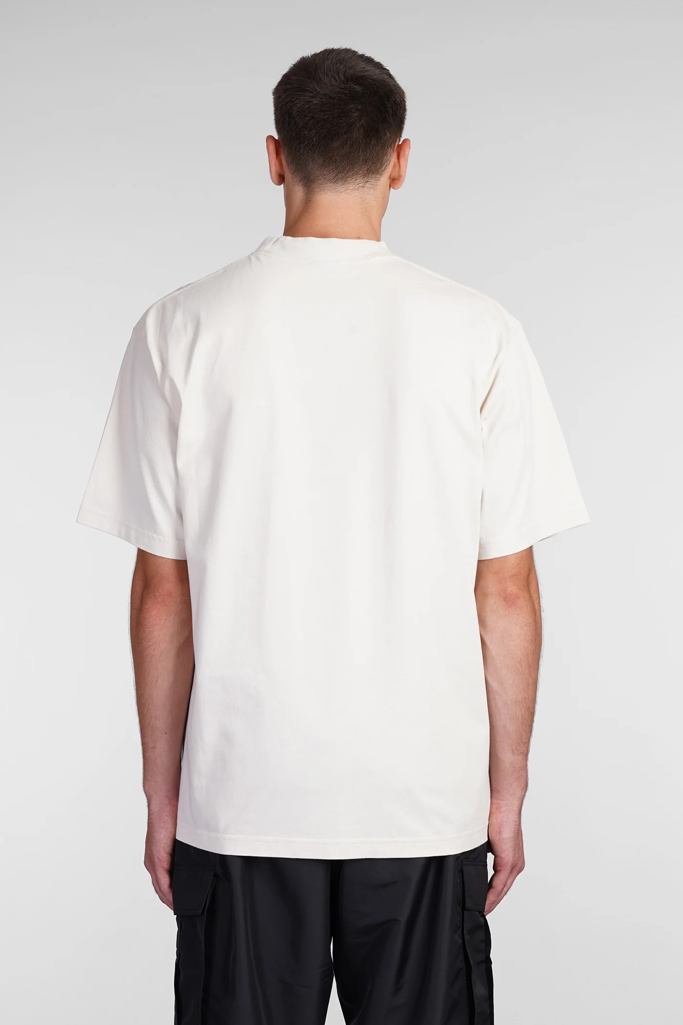 T-Shirt in beige cotton - Image 3