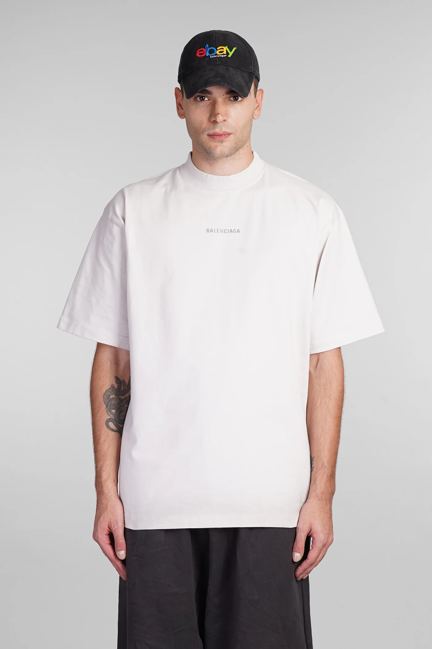 T-Shirt in beige cotton