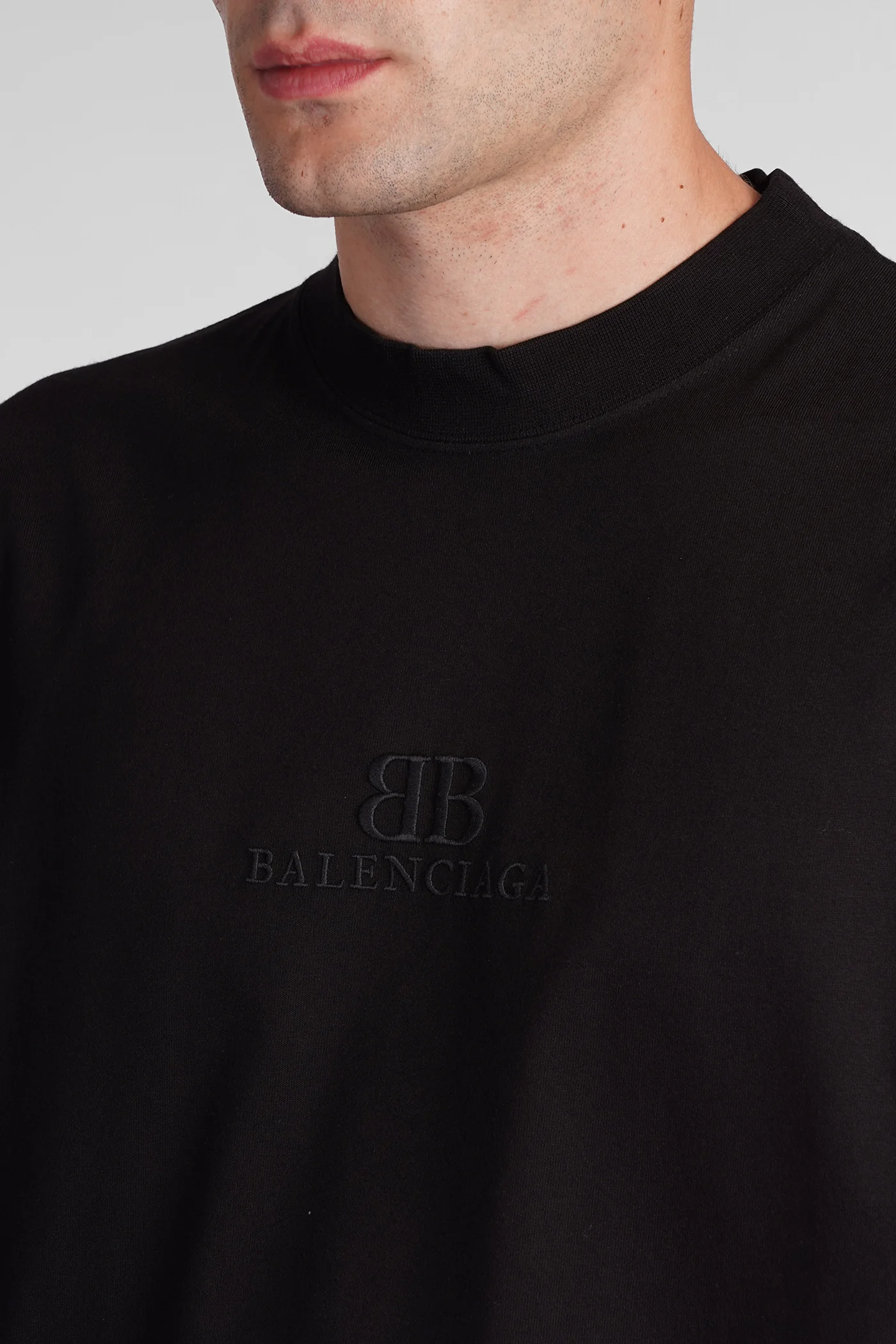 T-Shirt in black cotton - Image 5