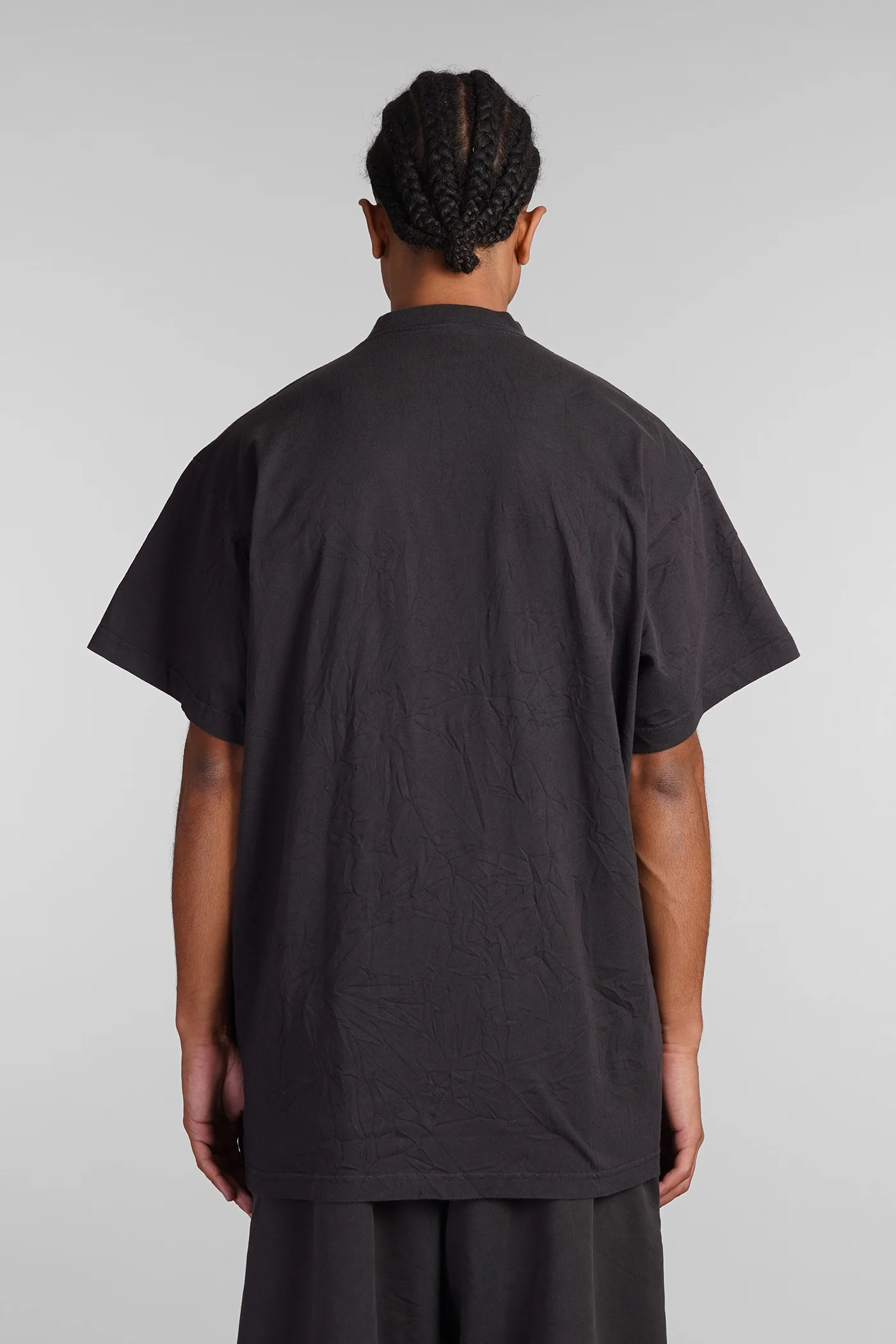 T-Shirt in black cotton - Image 3