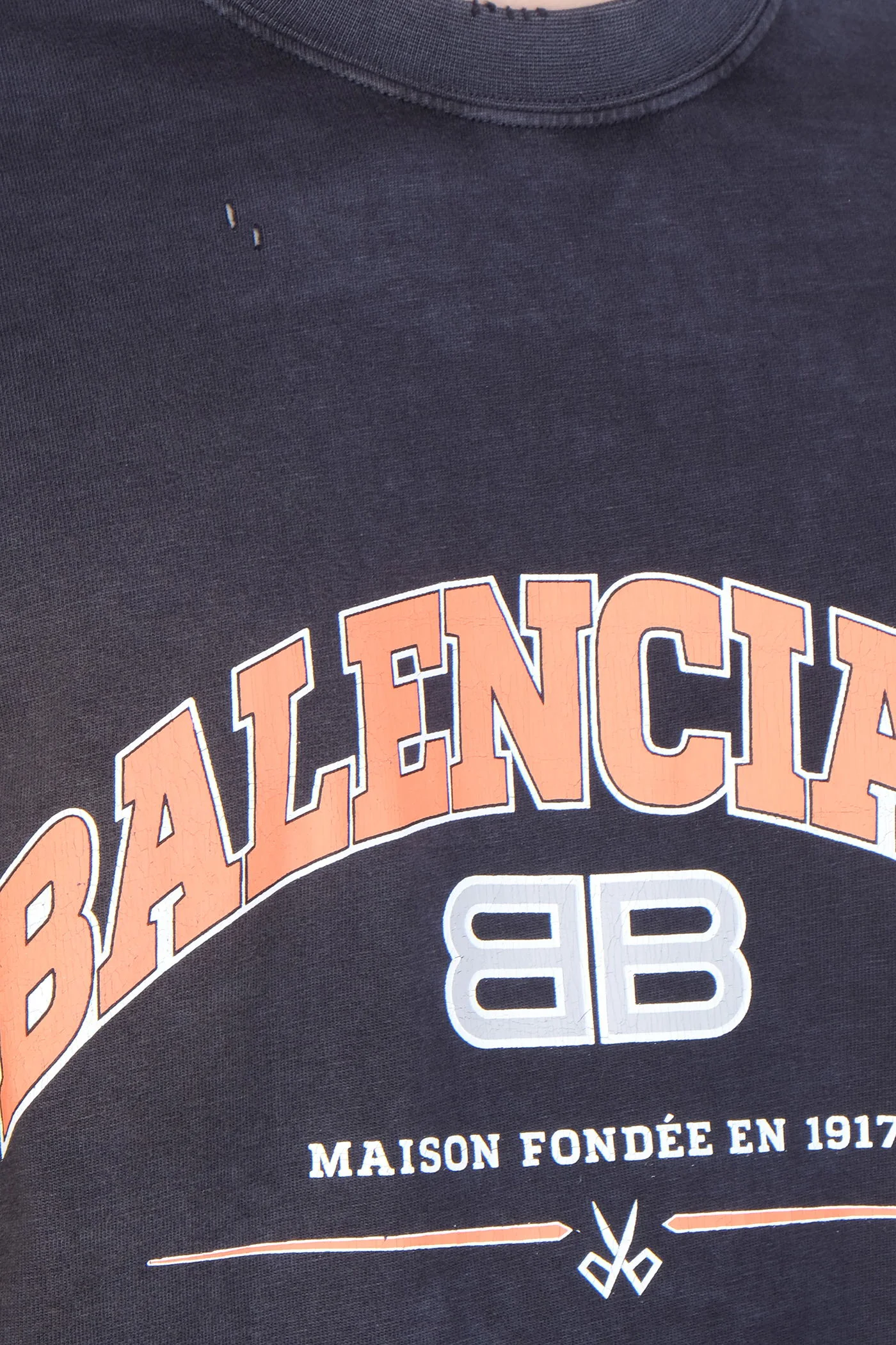 T-Shirt in black cotton - Image 5