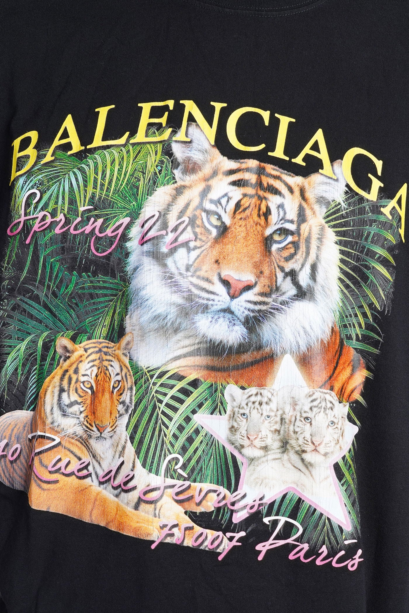T-Shirt in black cotton - Image 5