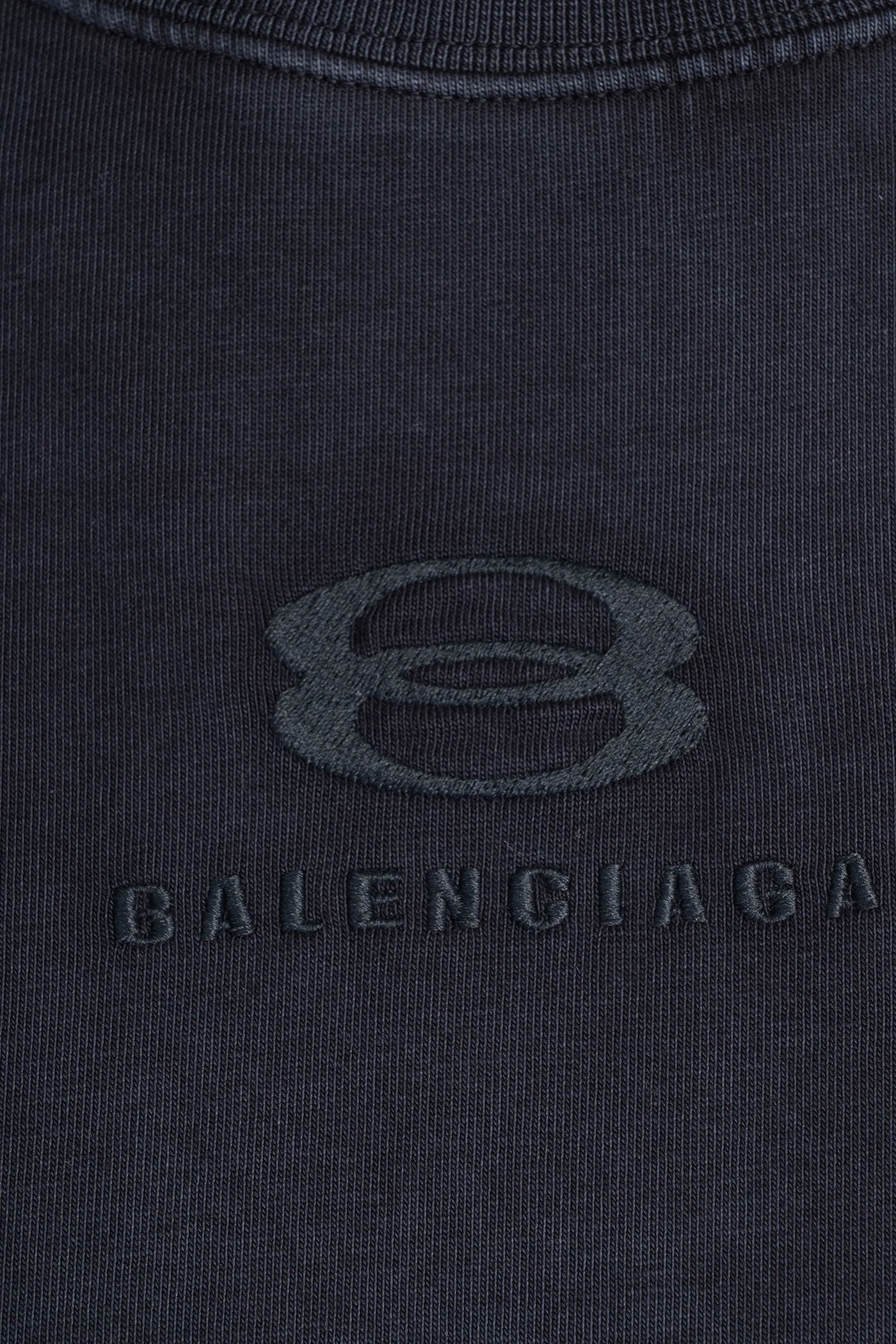 T-Shirt in black cotton - Image 5