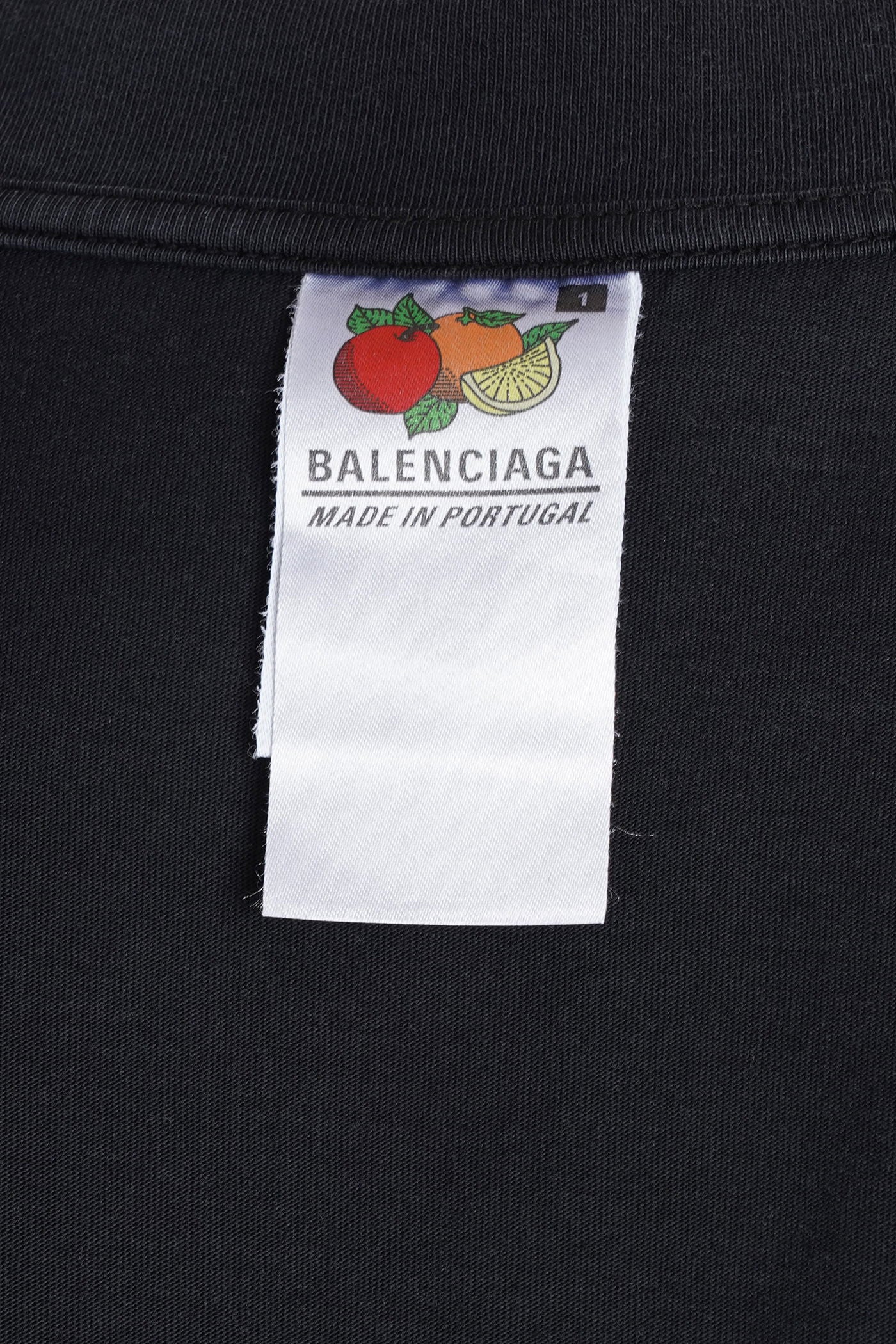 T-Shirt in black cotton - Image 5
