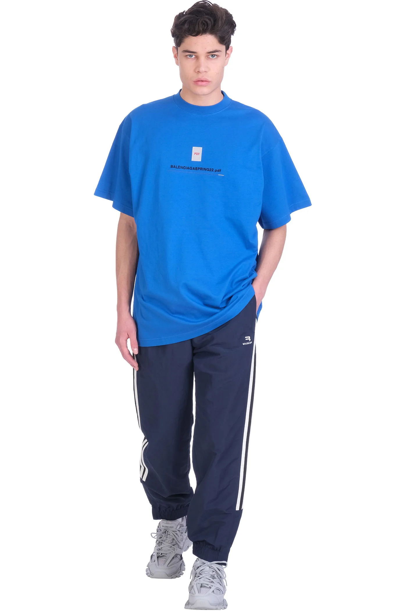 T-Shirt in blue cotton - Image 2