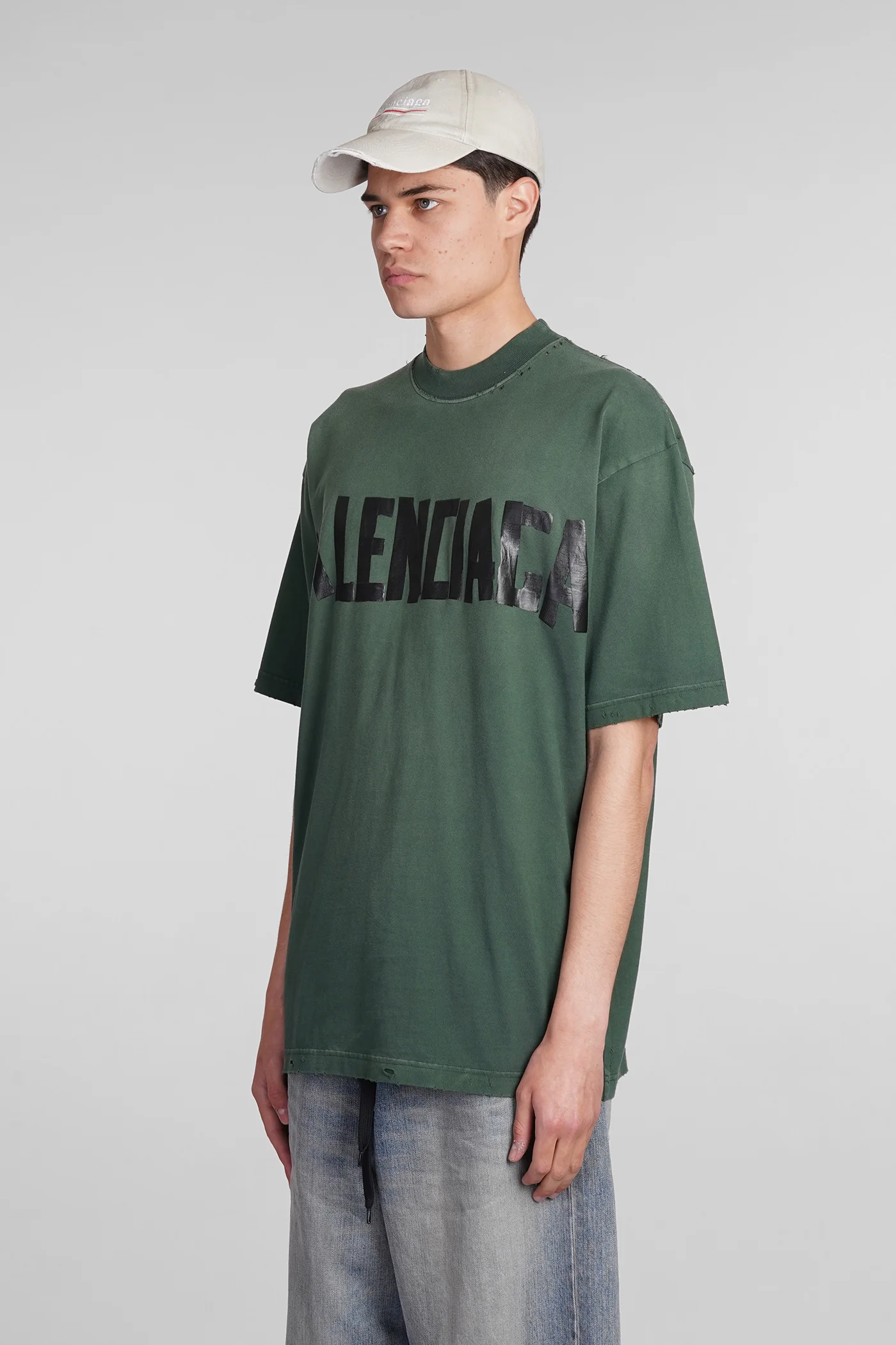 T-Shirt in green cotton - Image 2