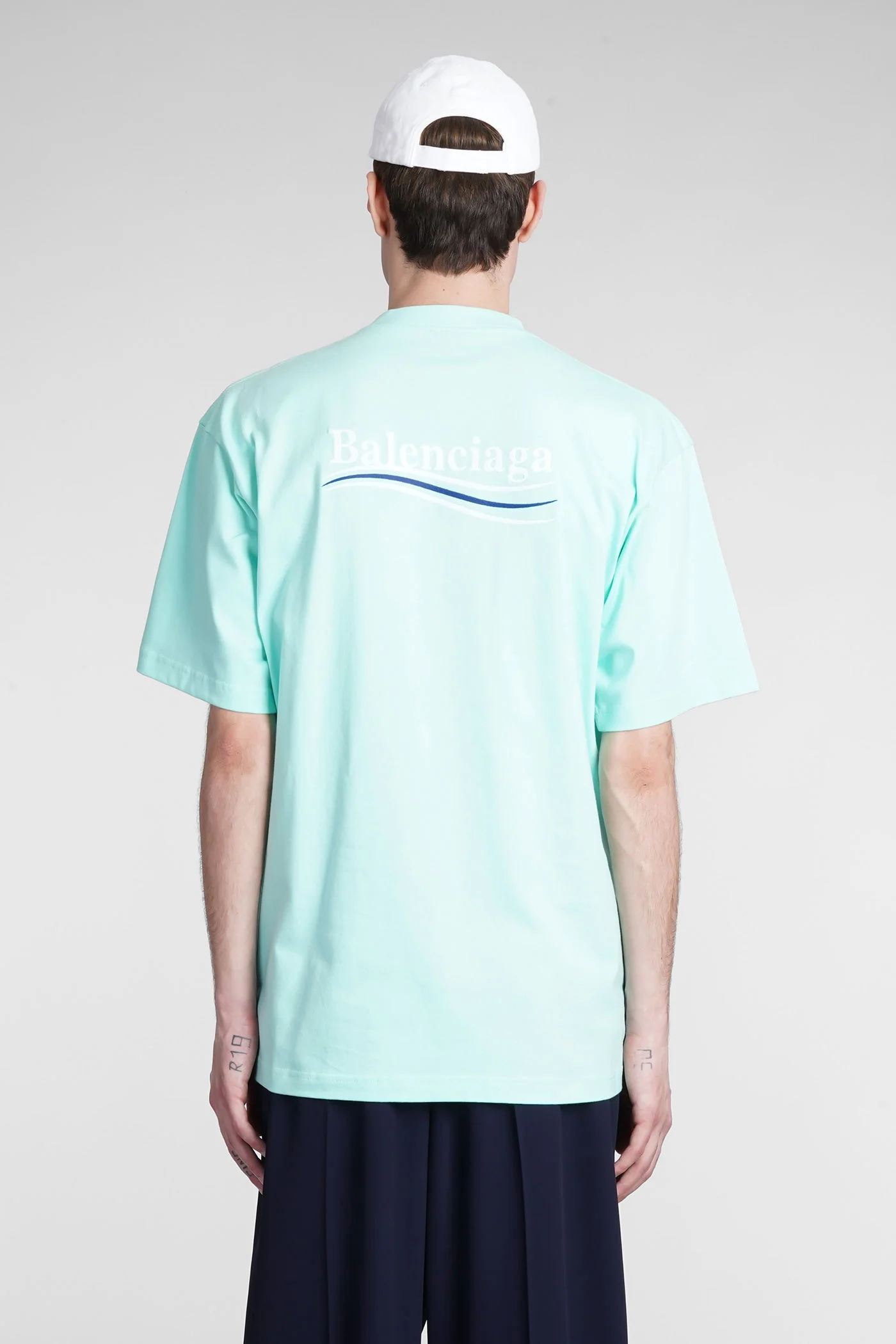 T-Shirt in green cotton - Image 3