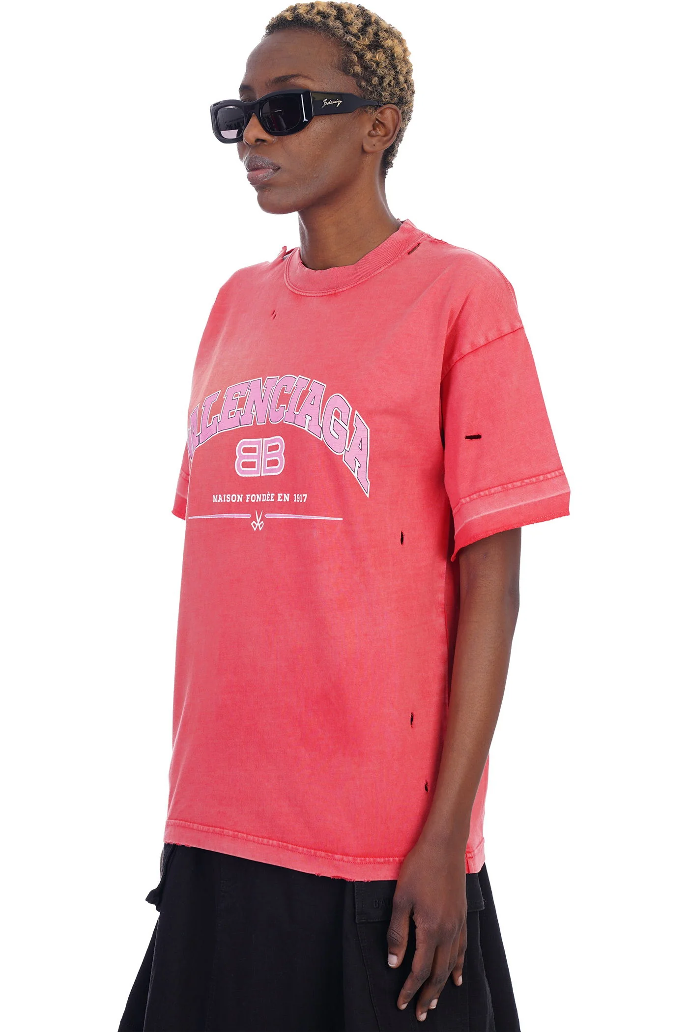 T-Shirt in red cotton - Image 4
