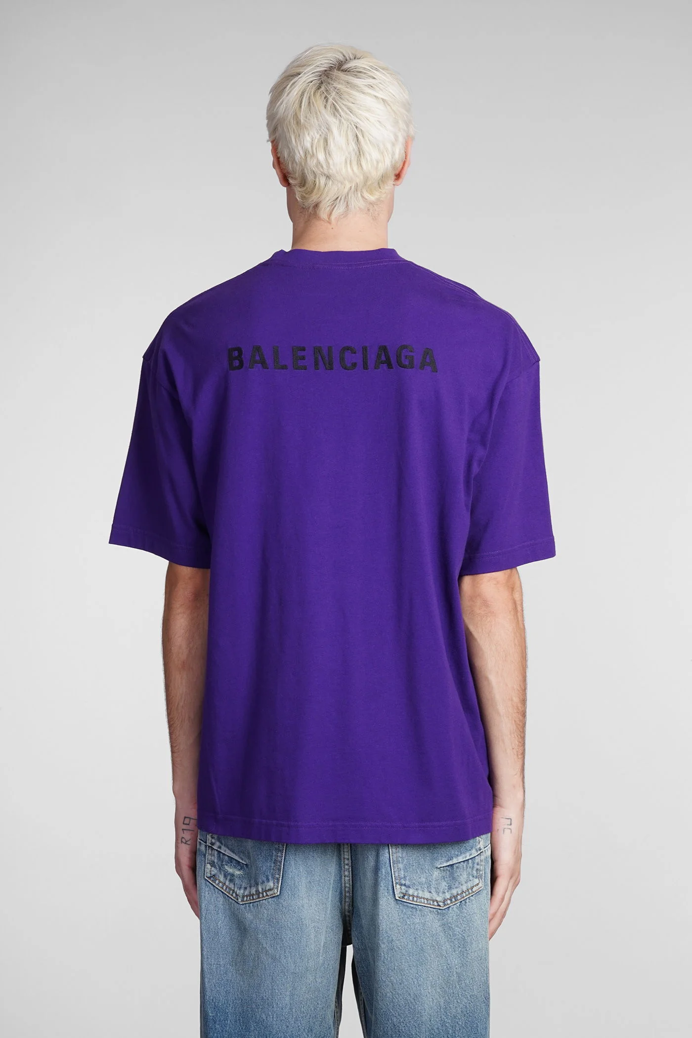 T-Shirt in Viola cotton - Image 3
