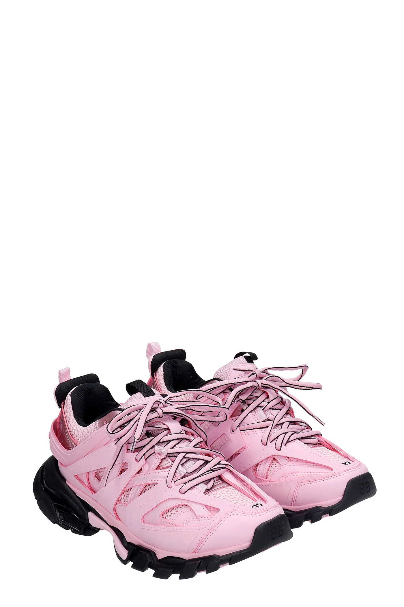 Track Sneakers in rose-pink synthetic fibers - Image 2