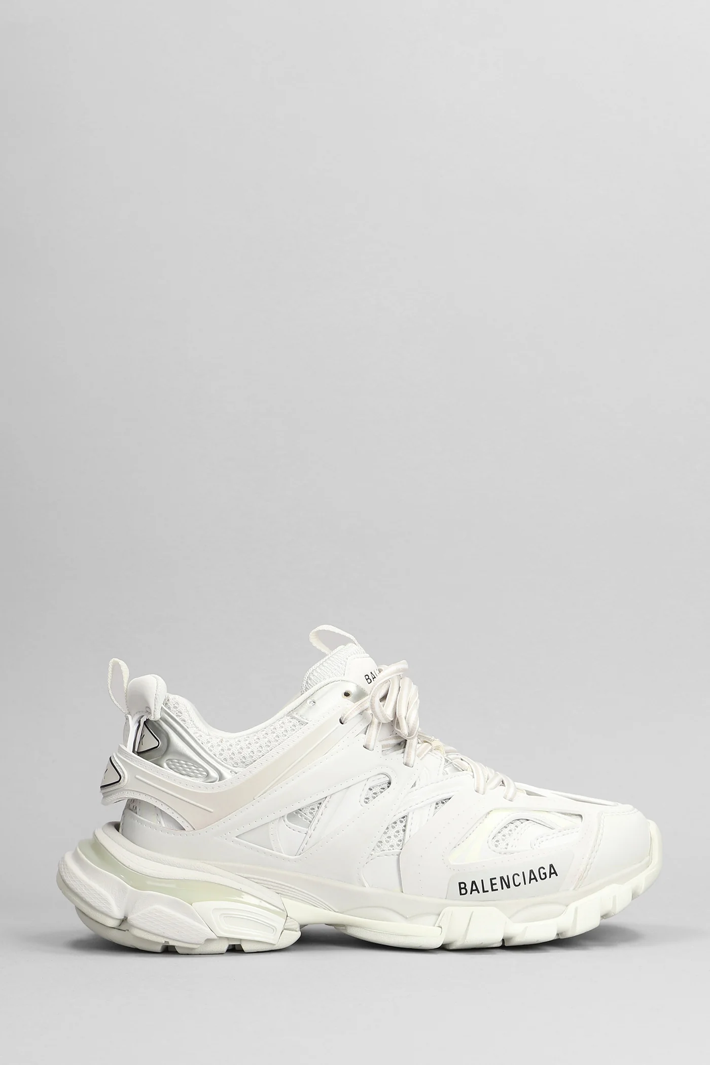 Track Sneakers in white leather