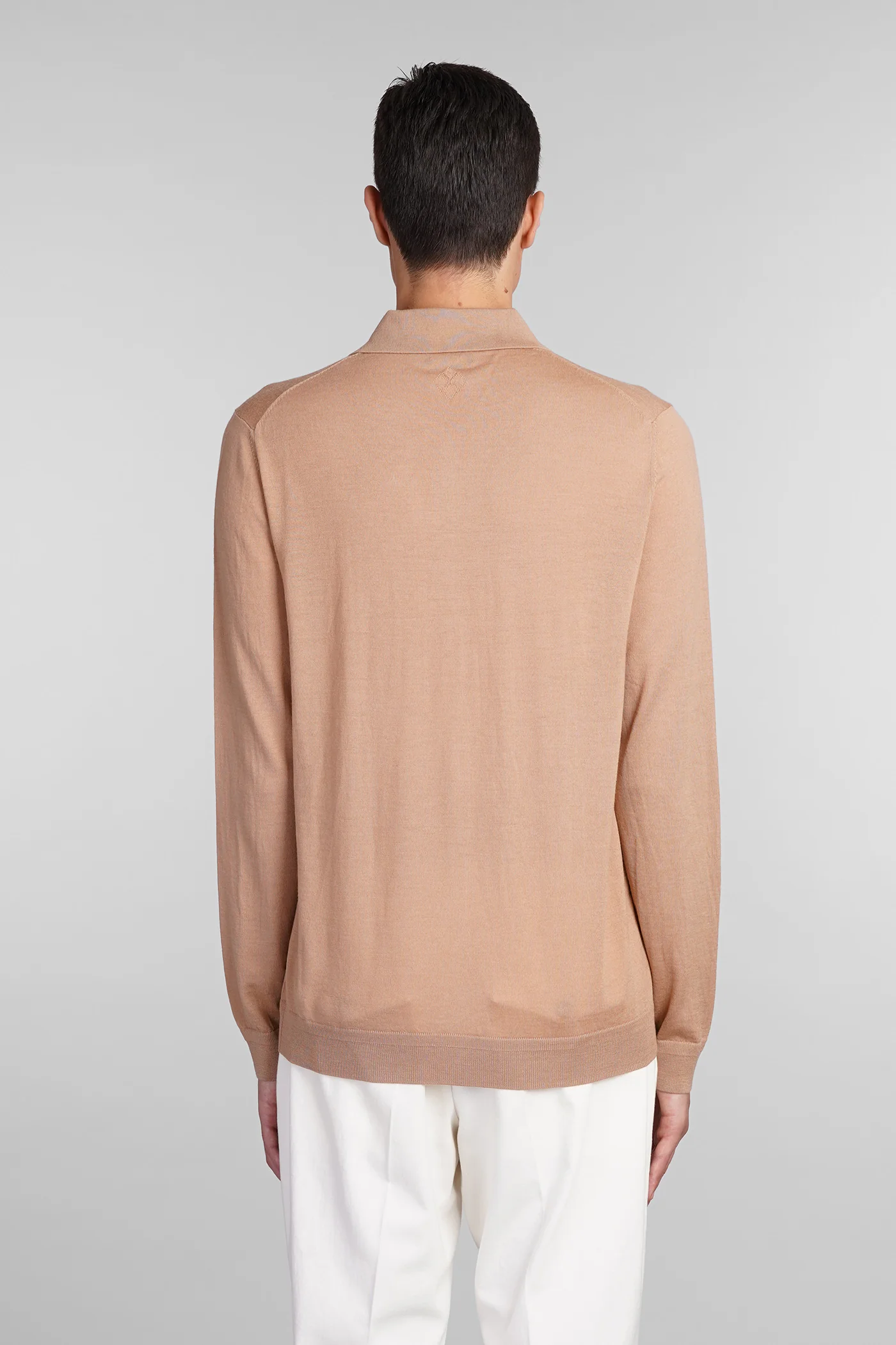 Cardigan in beige wool - Image 3