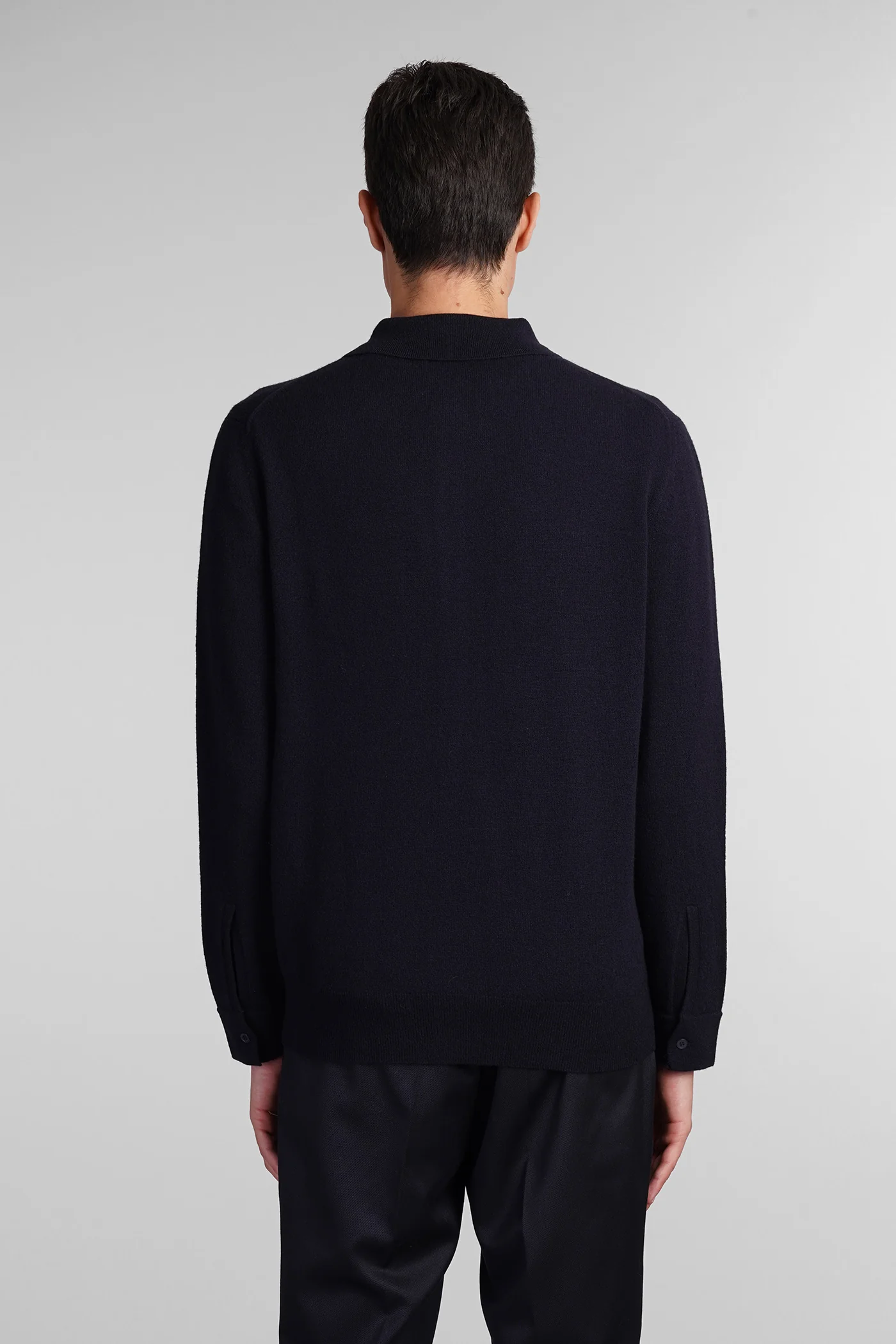 Cardigan in blue wool - Image 3