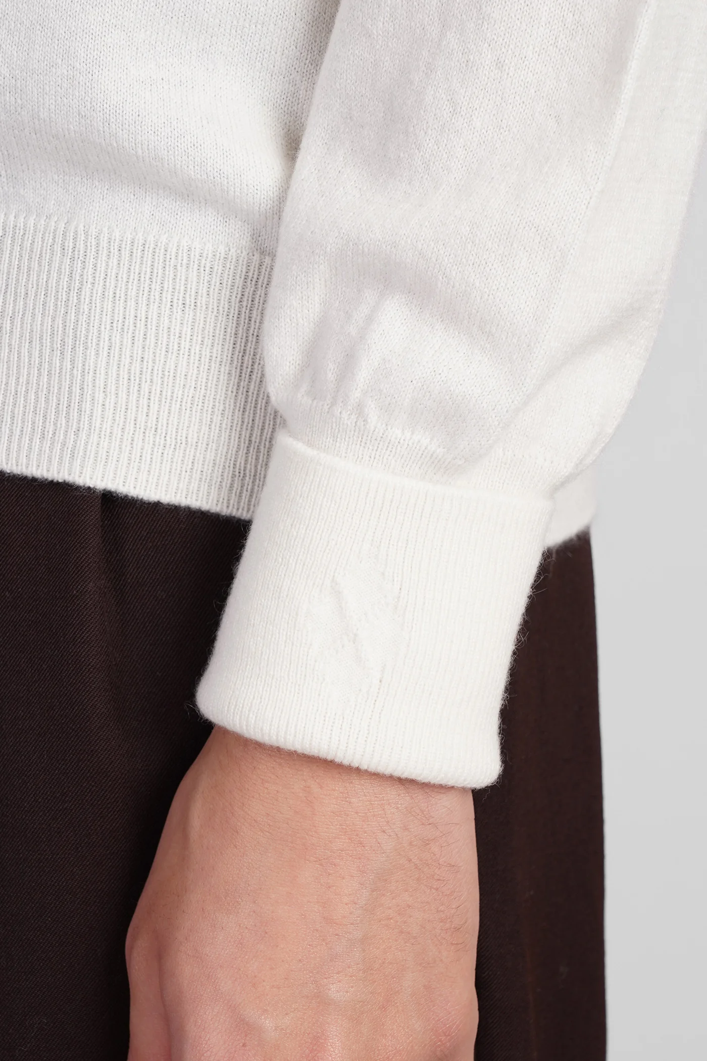 Knitwear in beige cashmere - Image 5