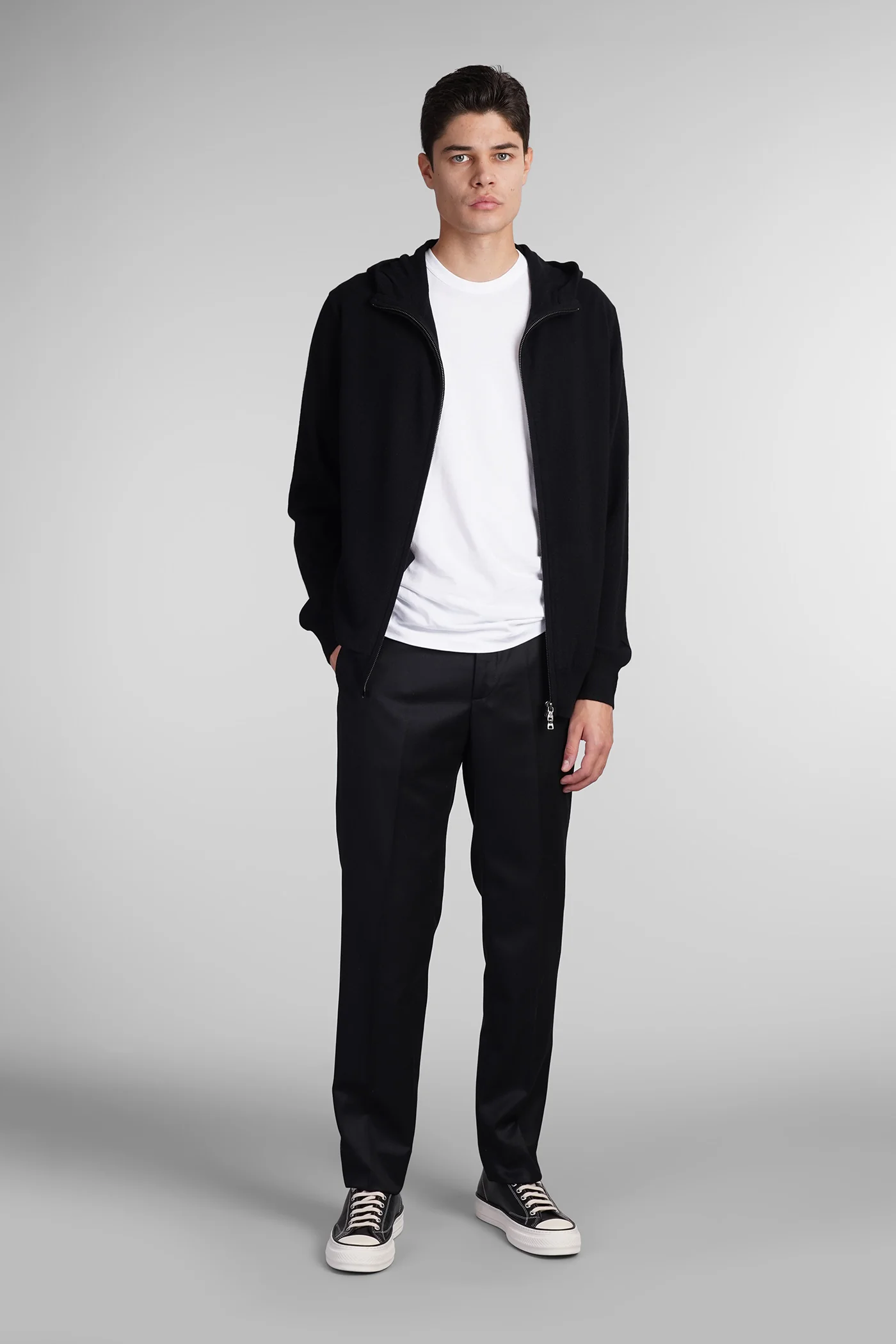Knitwear in black wool - Image 2