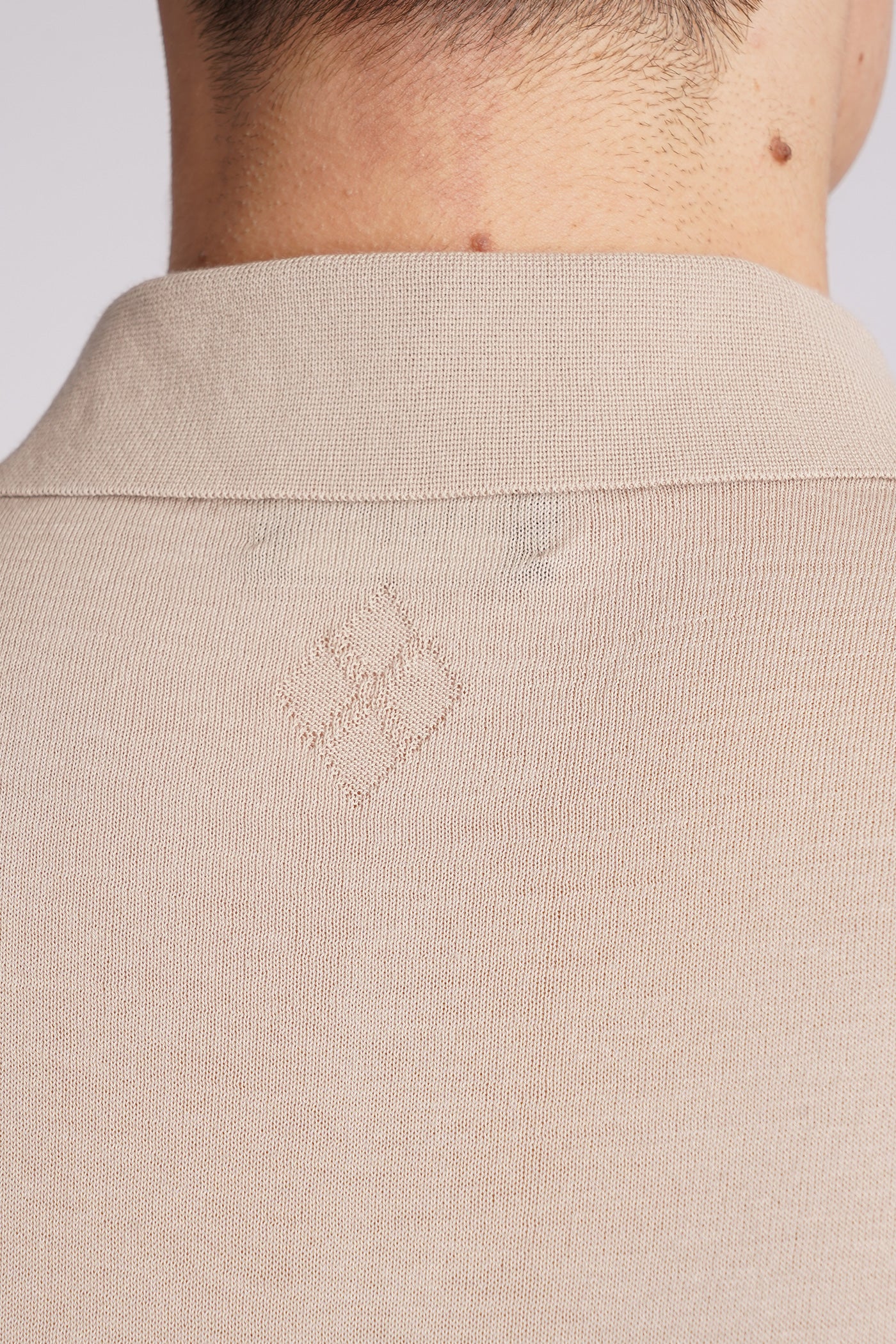 Polo in beige cotton - Image 5