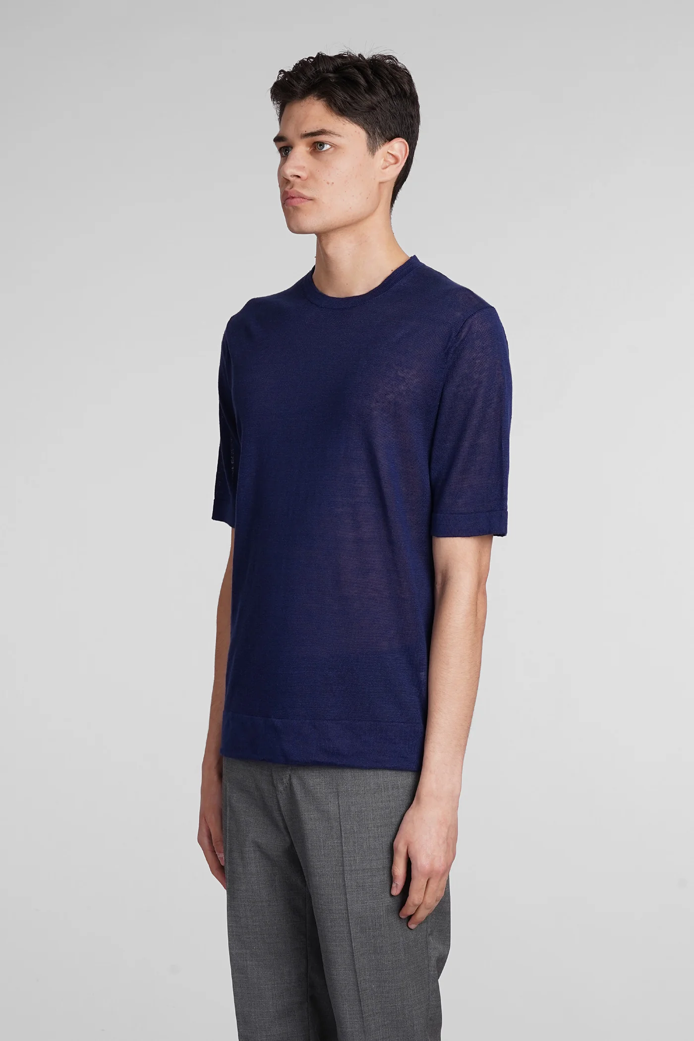 T-Shirt in blue cotton - Image 4