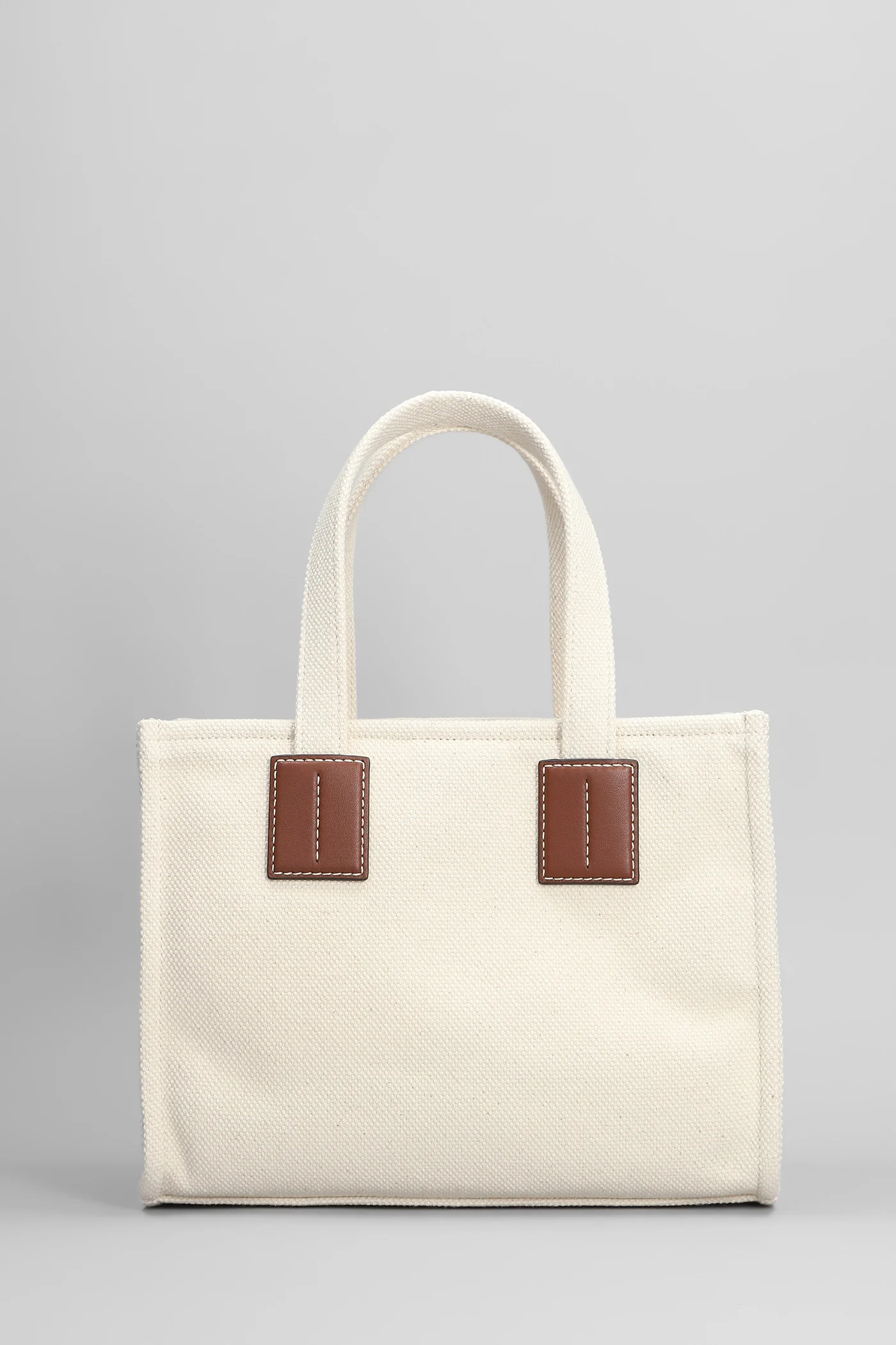 Akelei Tote in beige cotton - Image 3
