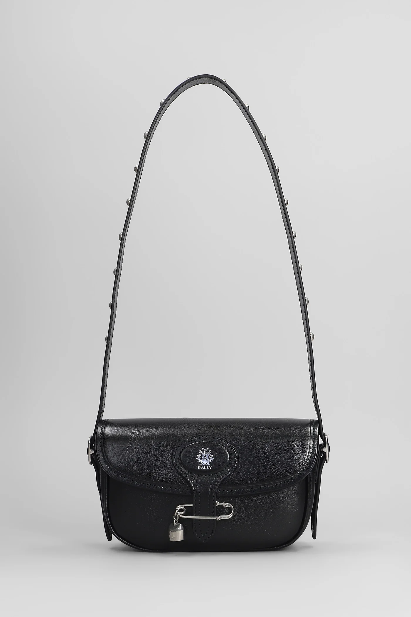 Beckett cross Shoulder bag in black leather