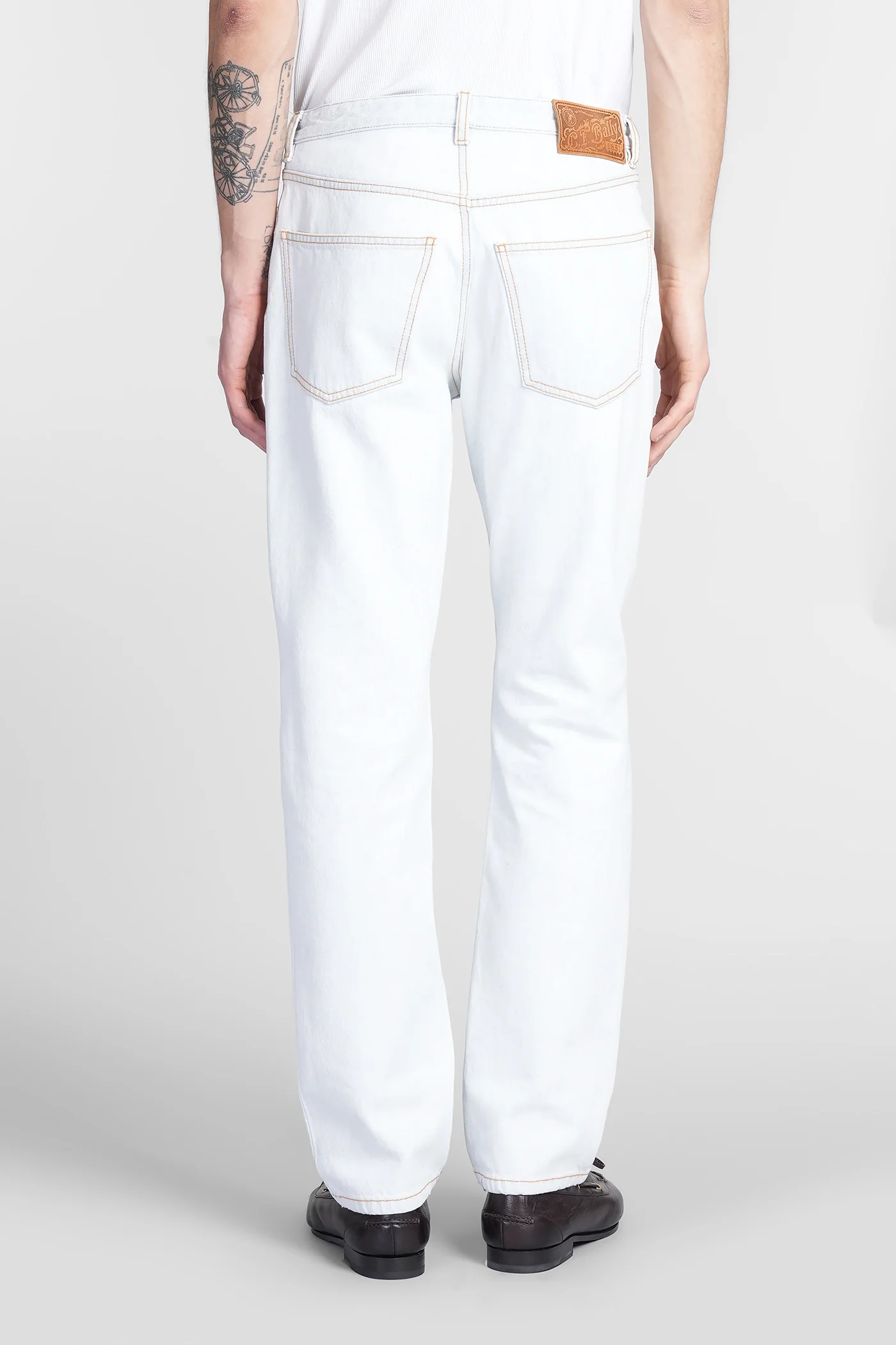 Jeans in cyan cotton - Image 3