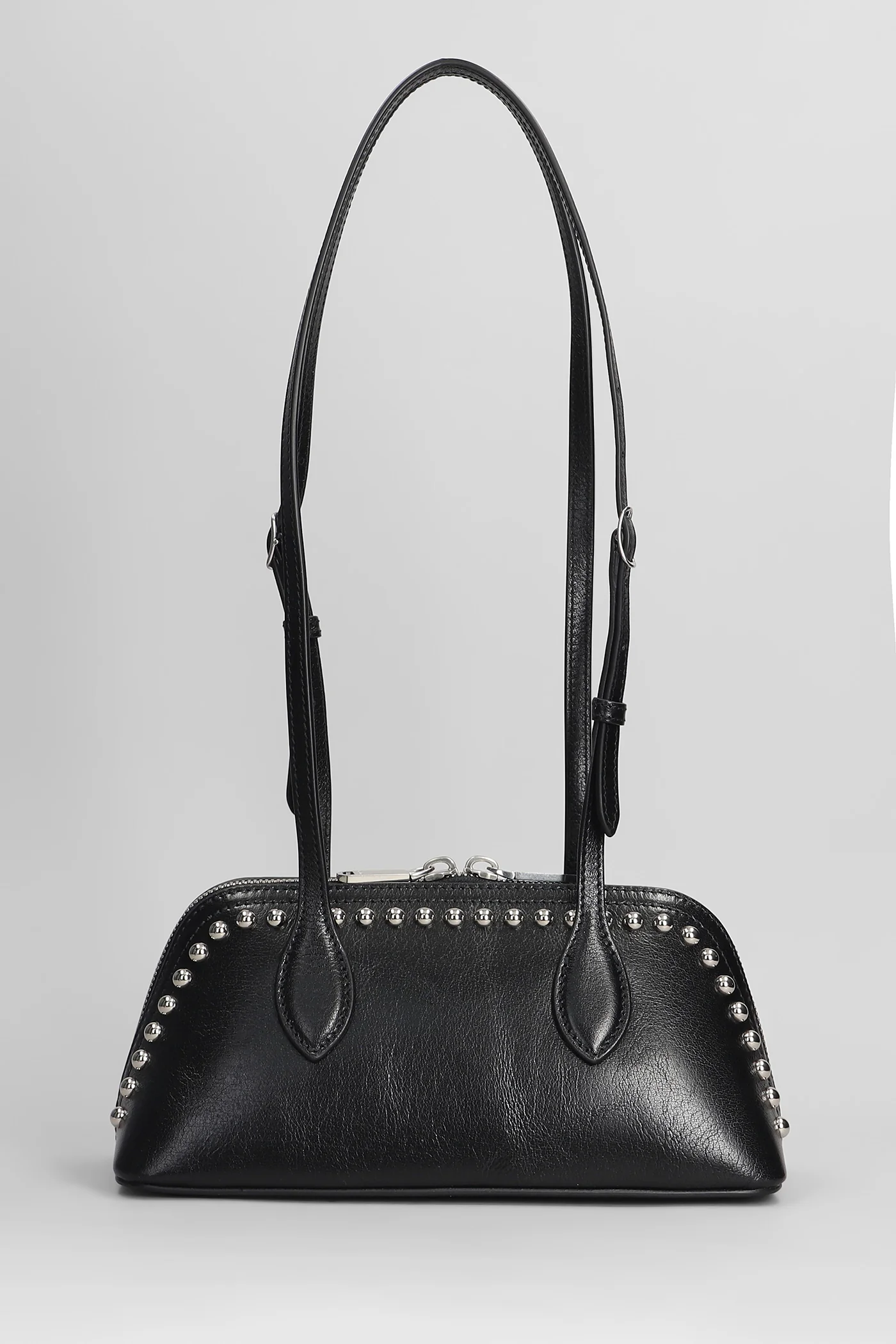 Praline s Shoulder bag in black leather - Image 3