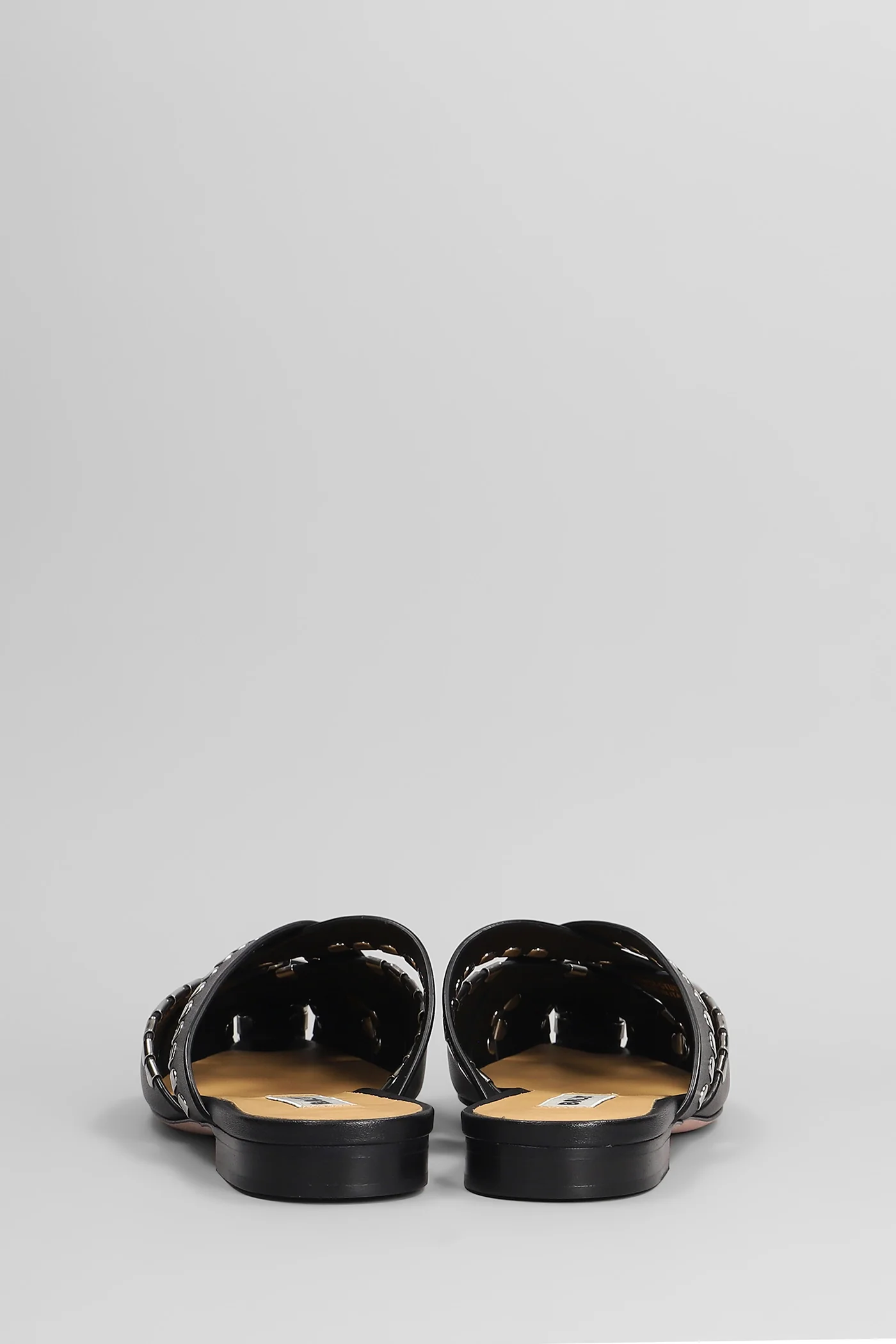 Sarsi Slipper-Mule in black leather - Image 4