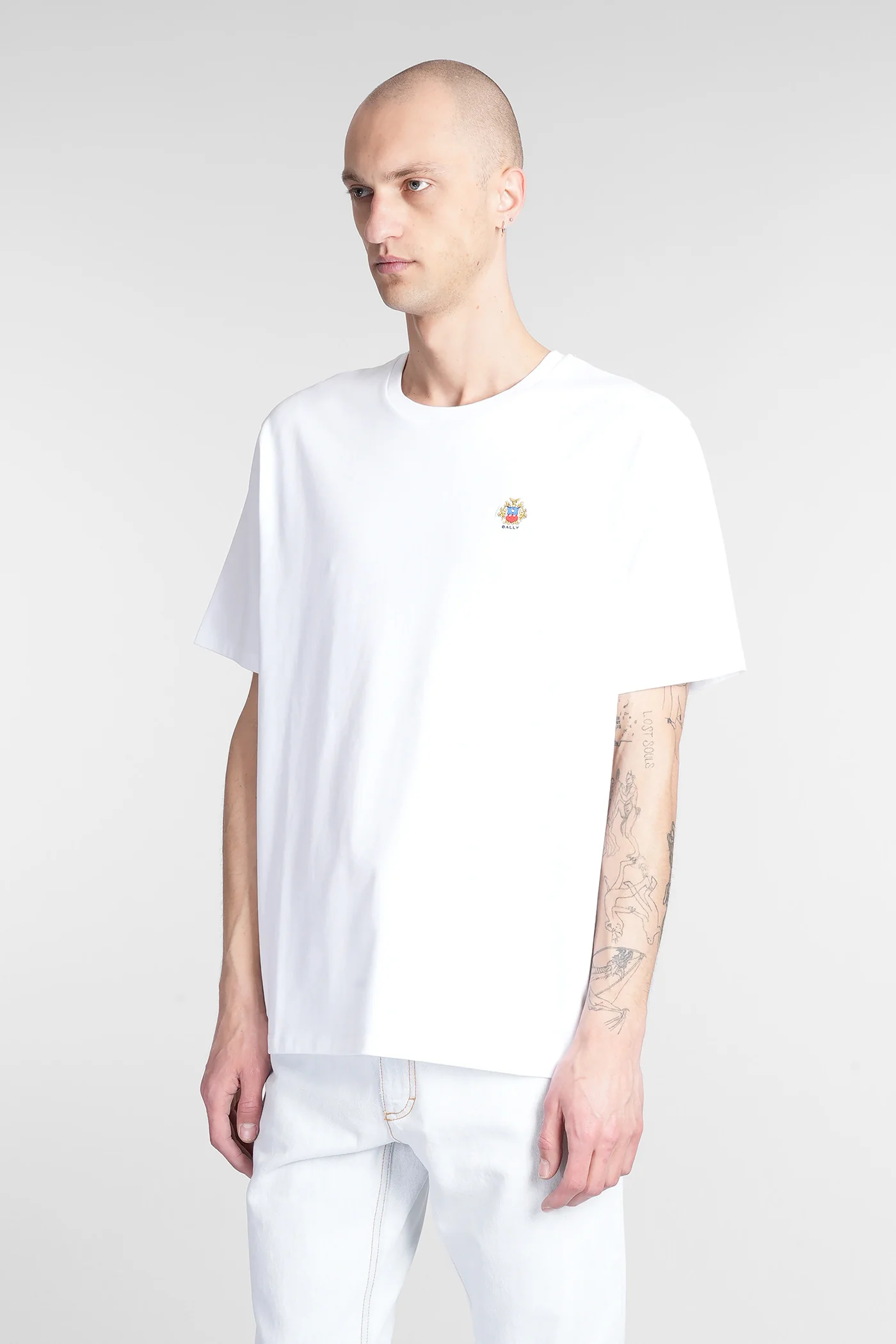 T-Shirt in white cotton - Image 4