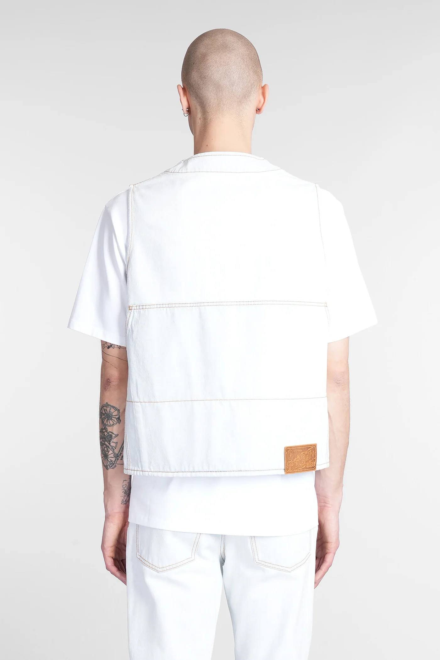 Vest in cyan cotton - Image 3