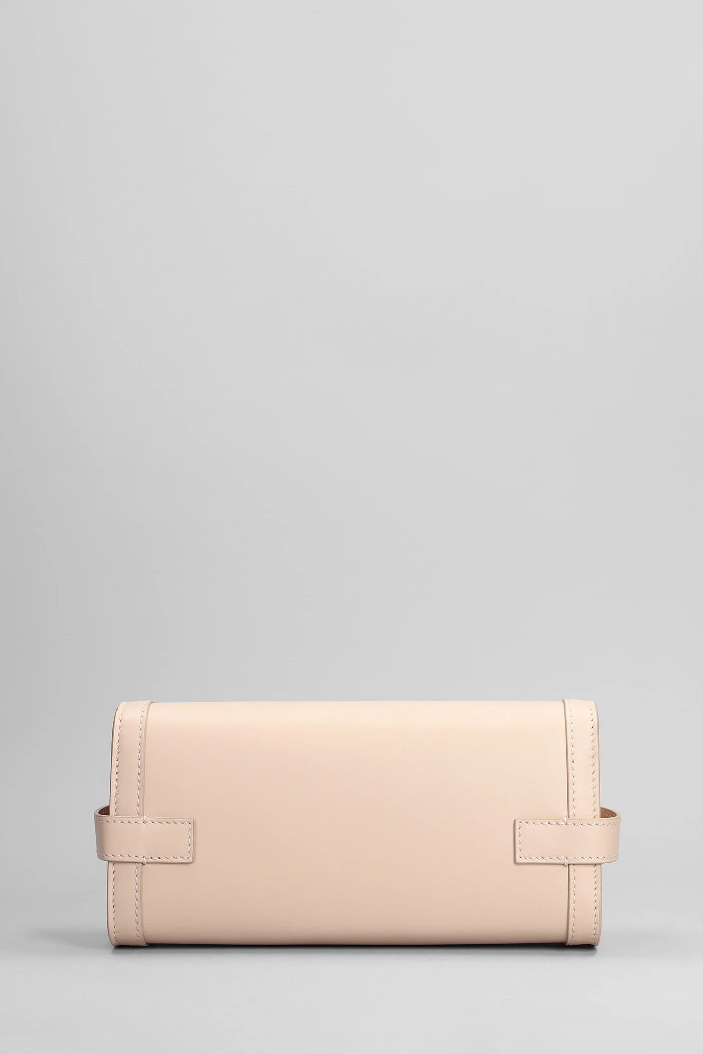B buzz Clutch in rose-pink leather - Image 3