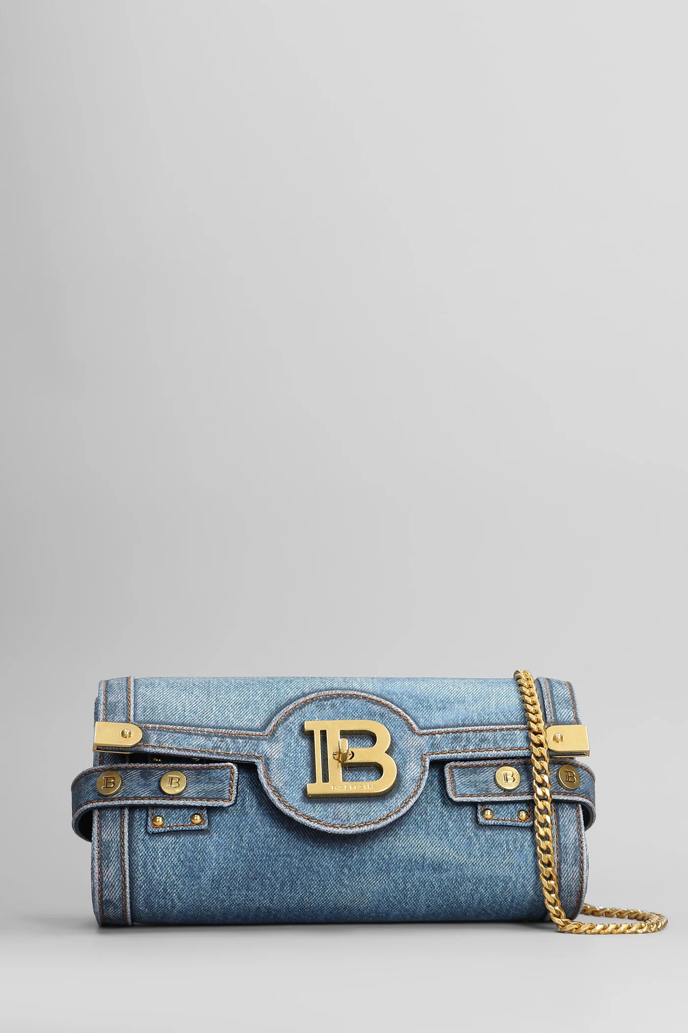 B buzz pouch 23 Shoulder bag in blue cotton - Image 17