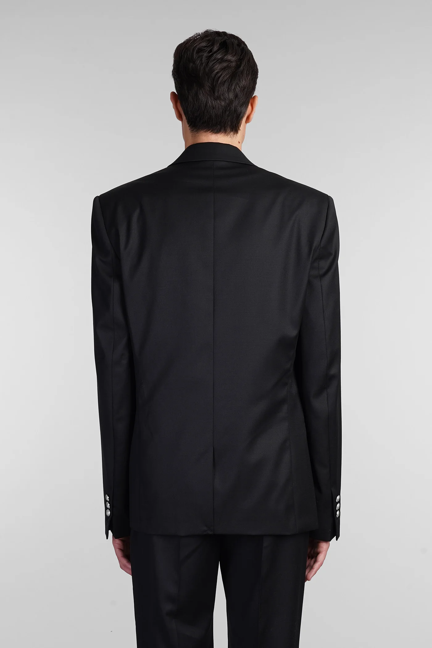 Blazer in black wool - Image 8