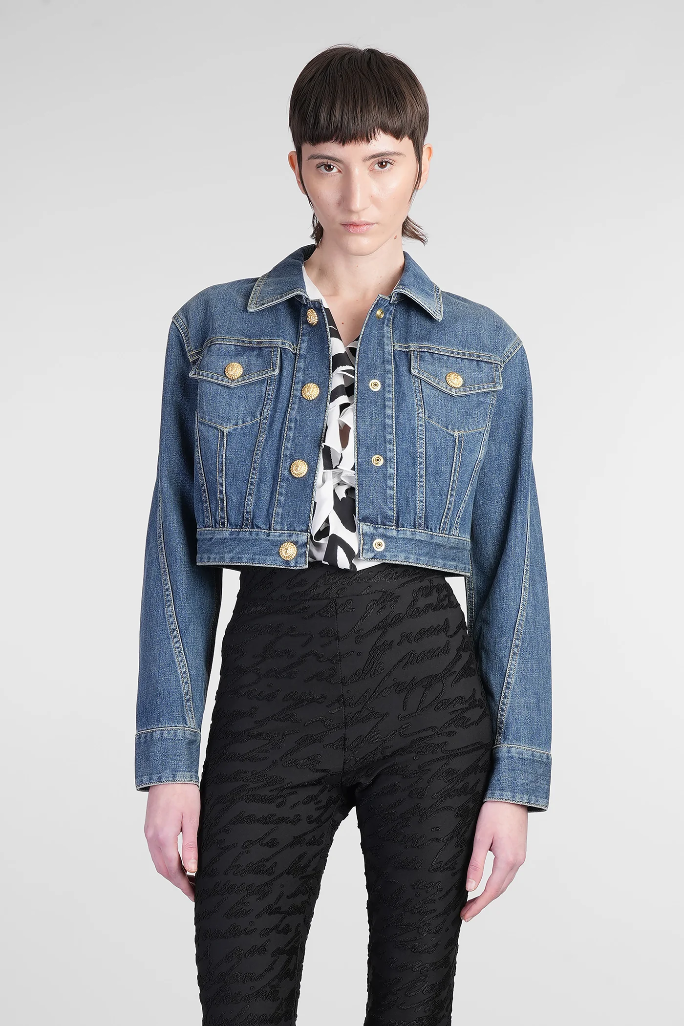 Denim Jackets in blue cotton