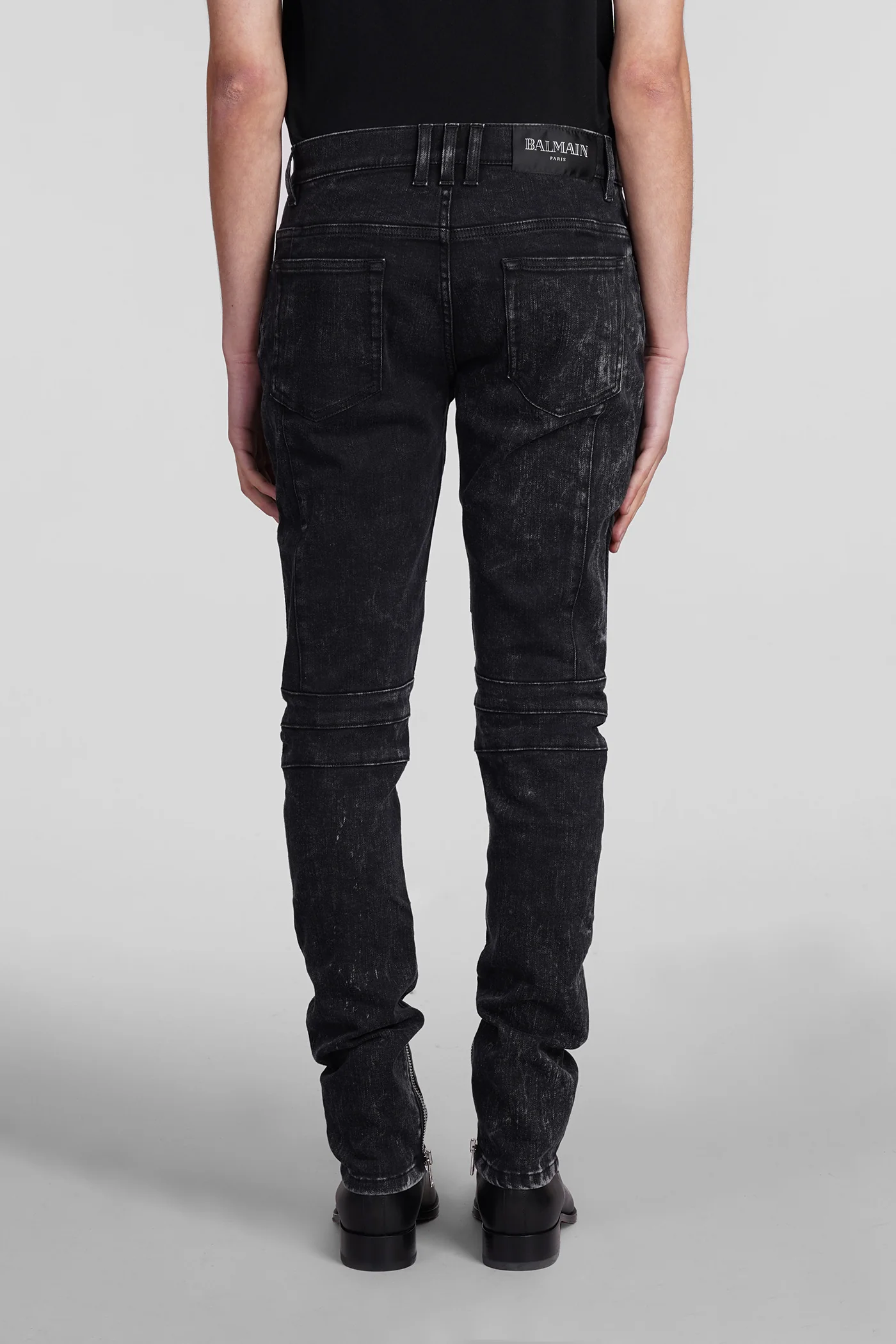 Jeans in black cotton - Image 3