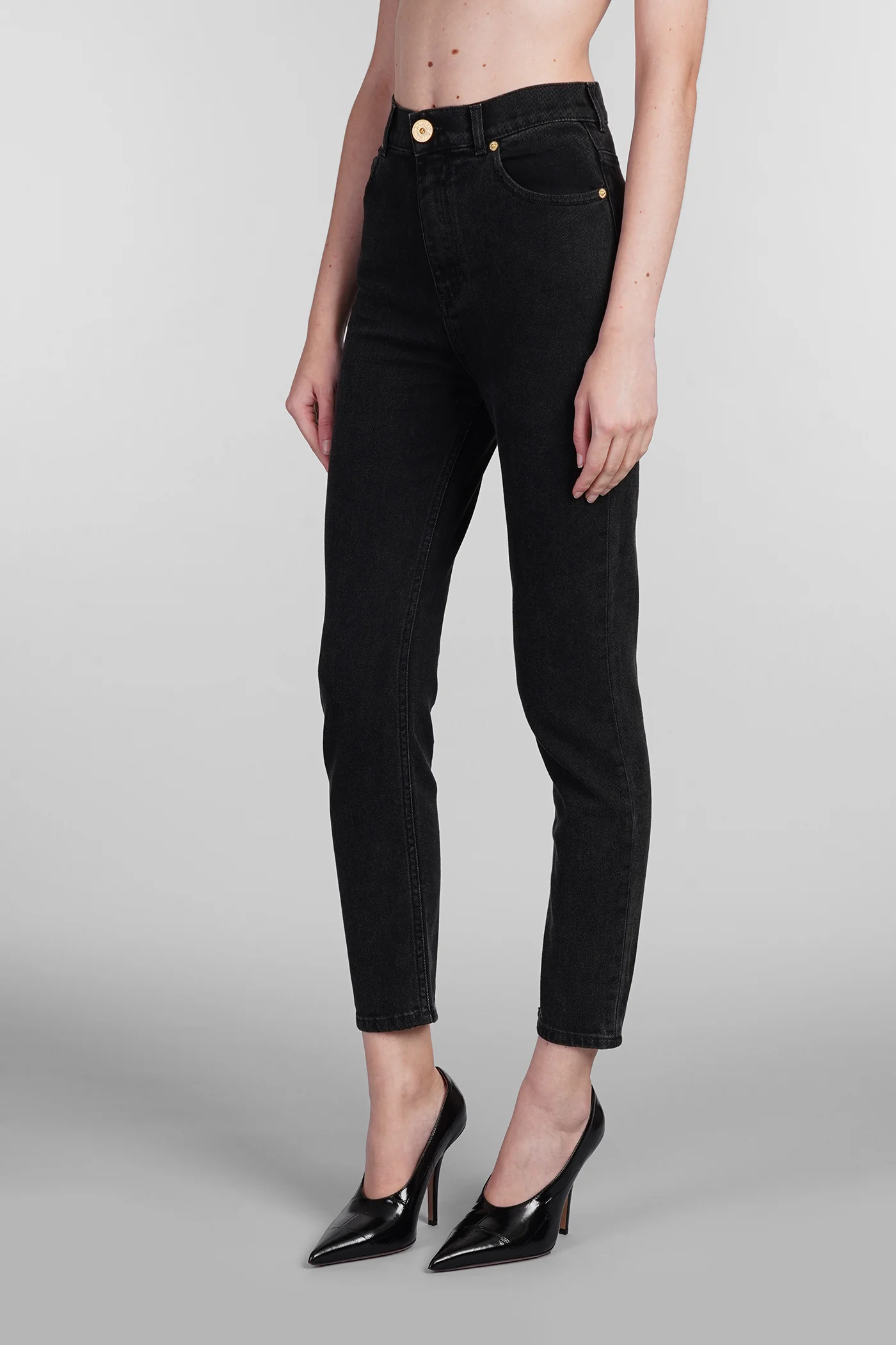 Jeans in black cotton - Image 4