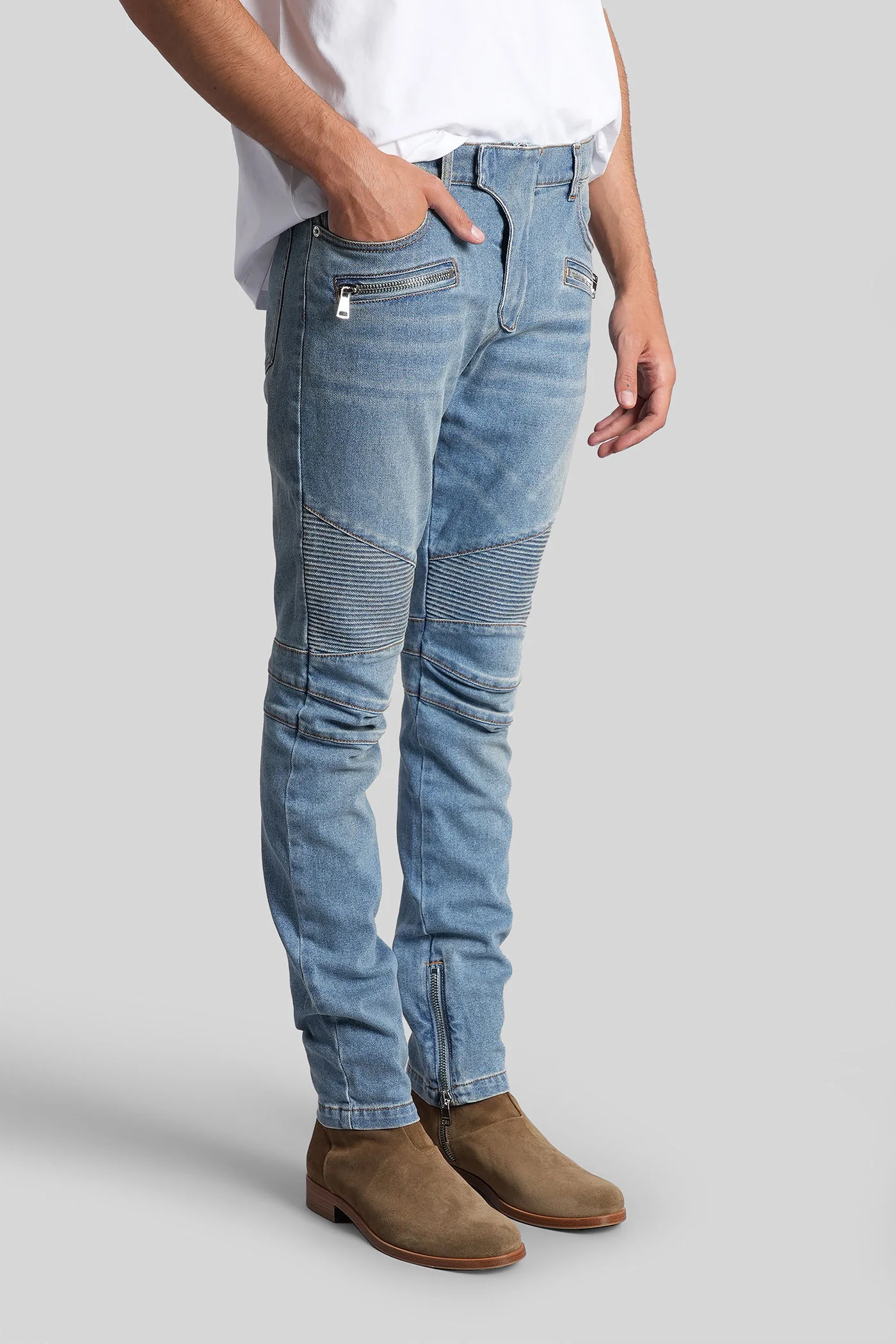 Jeans in blue cotton - Image 4