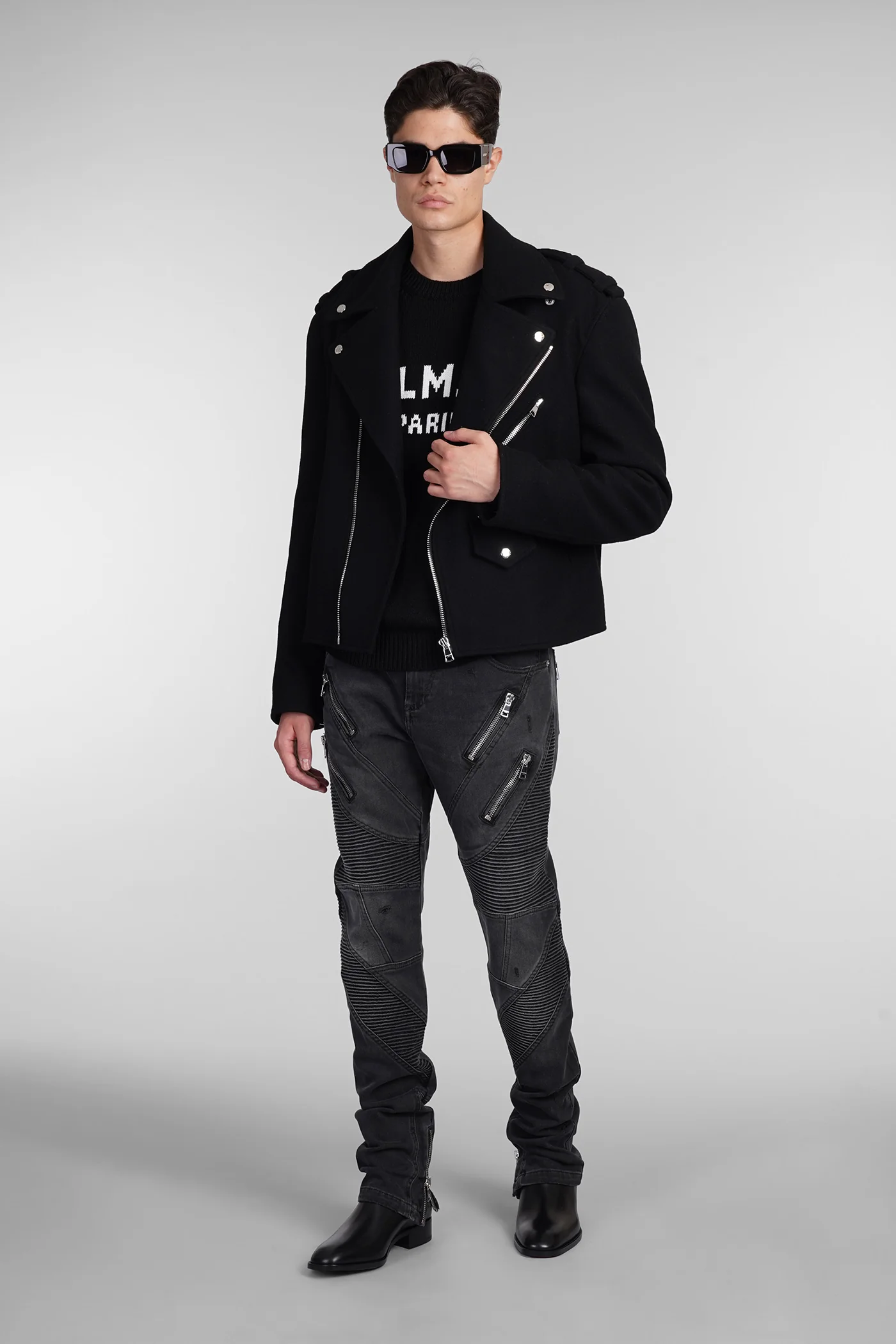 Jeans in grey cotton - Image 2