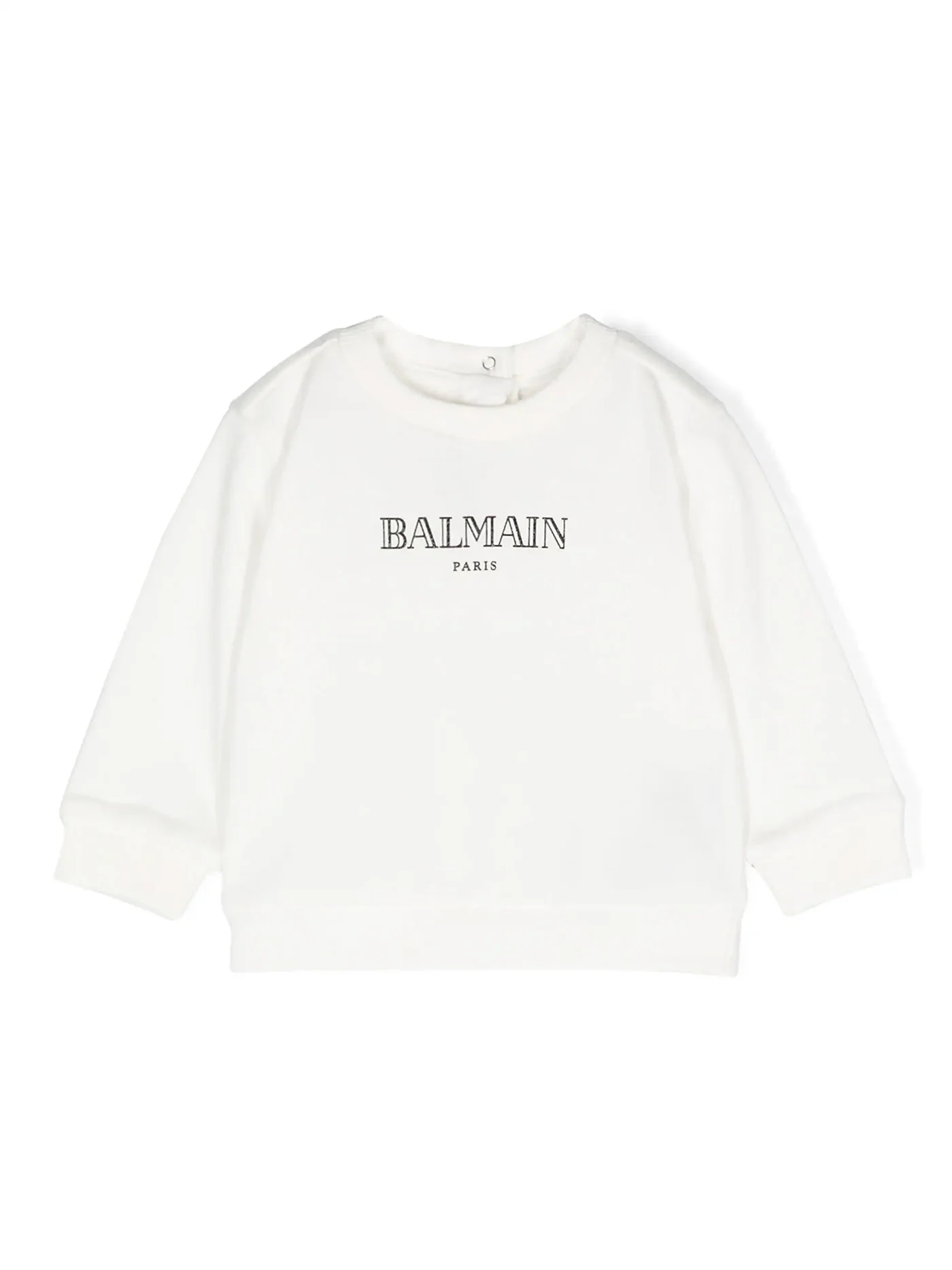 Sweatshirt in white cotton
