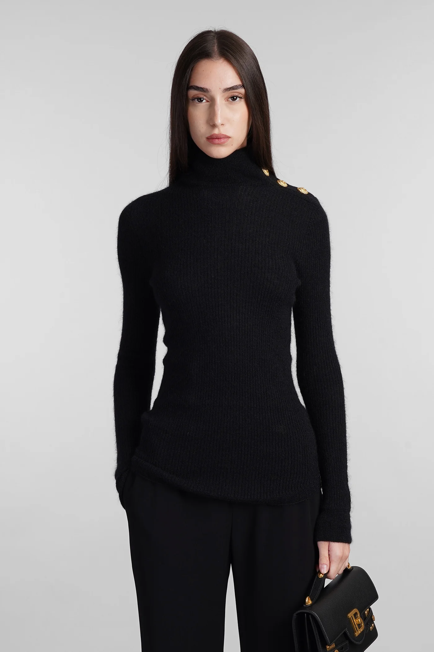 Knitwear in black Mohair