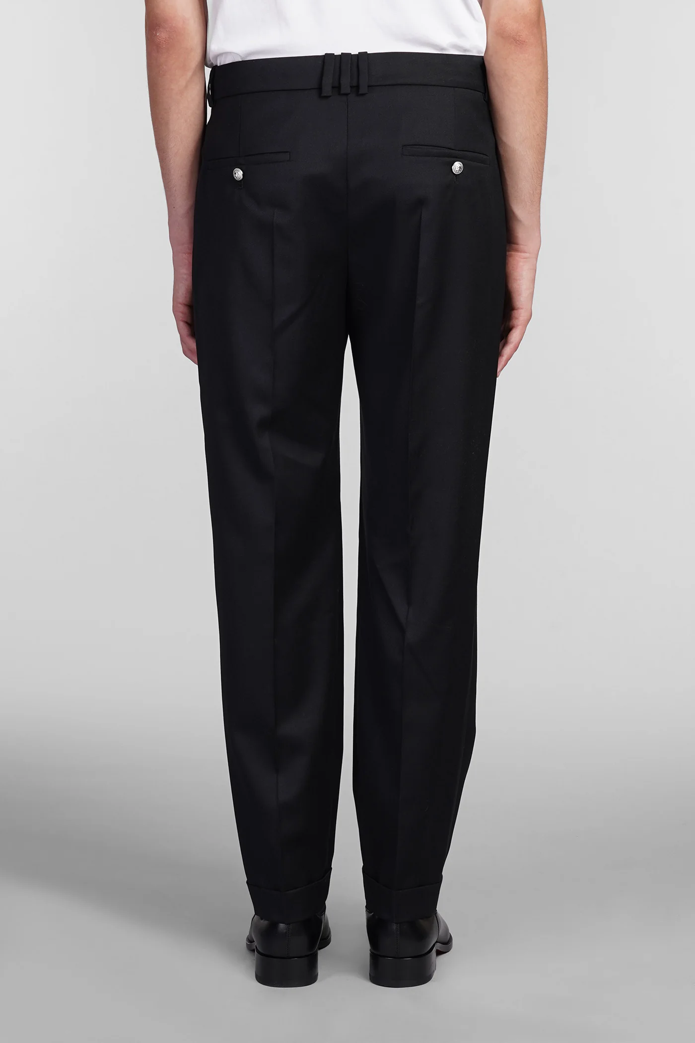Pants in black wool - Image 3