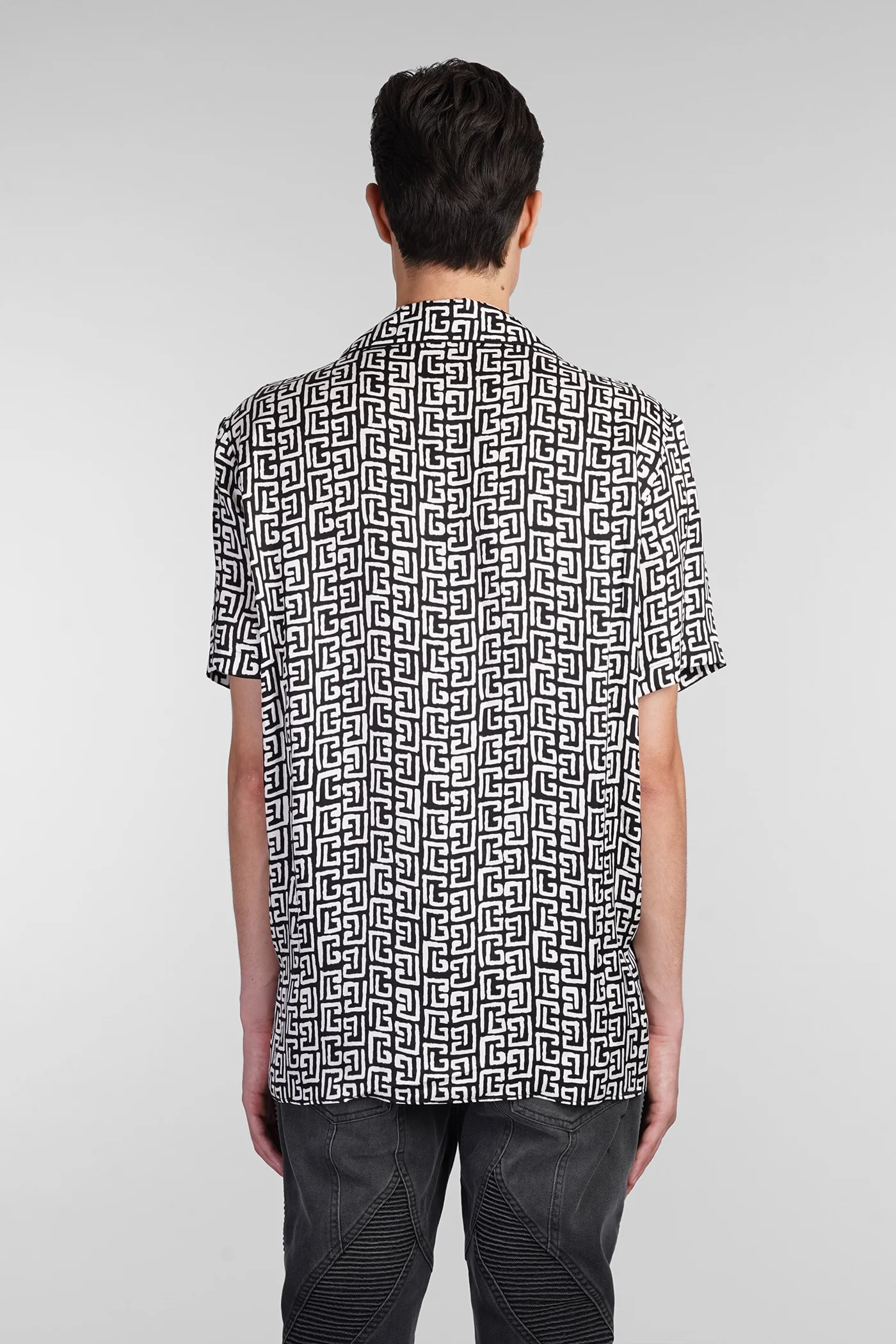 Shirt in black polyamide polyester - Image 3