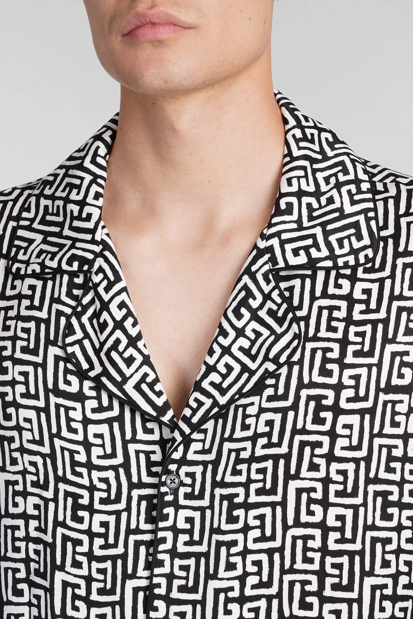 Shirt in black polyamide polyester - Image 5