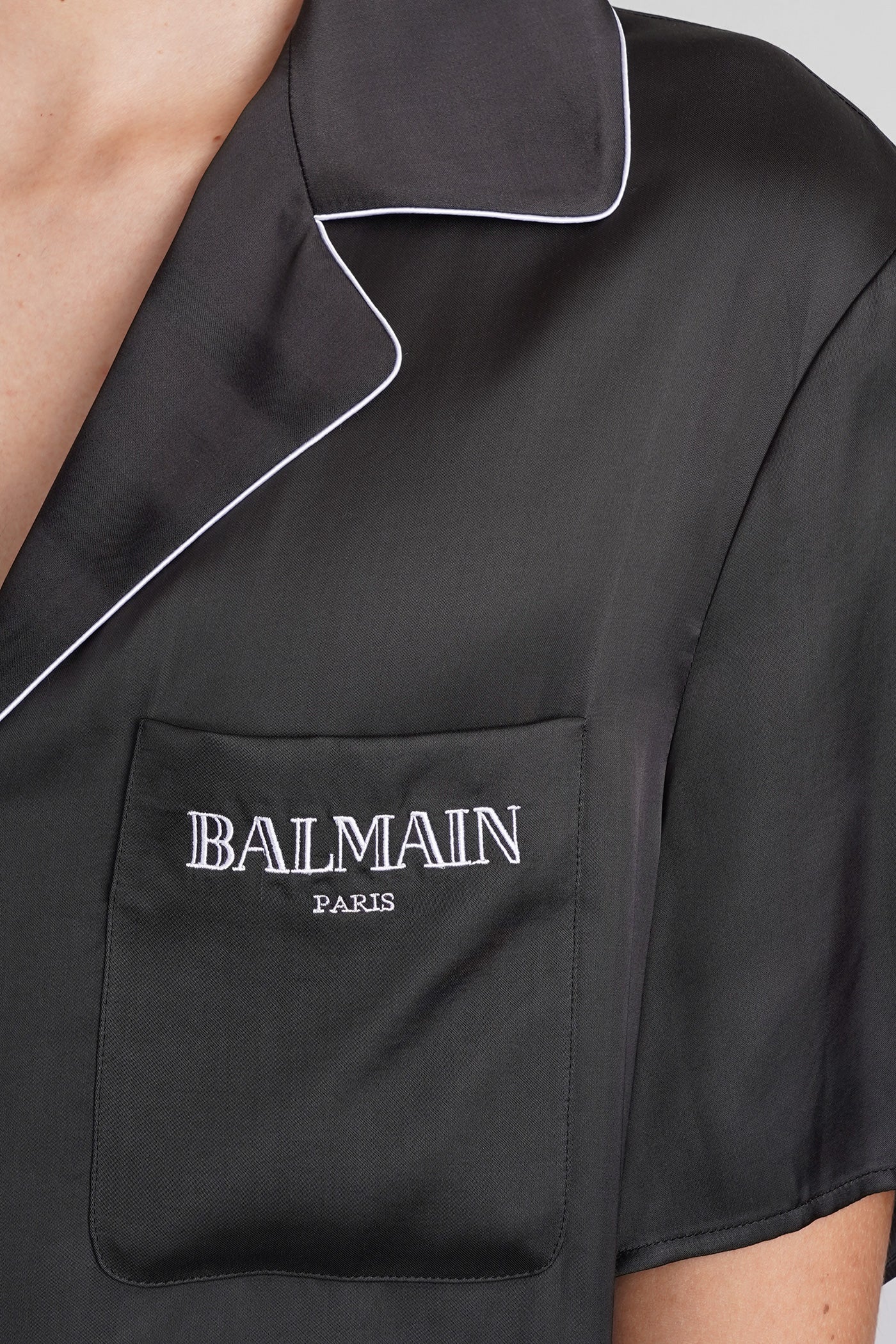 Shirt in black viscose - Image 5