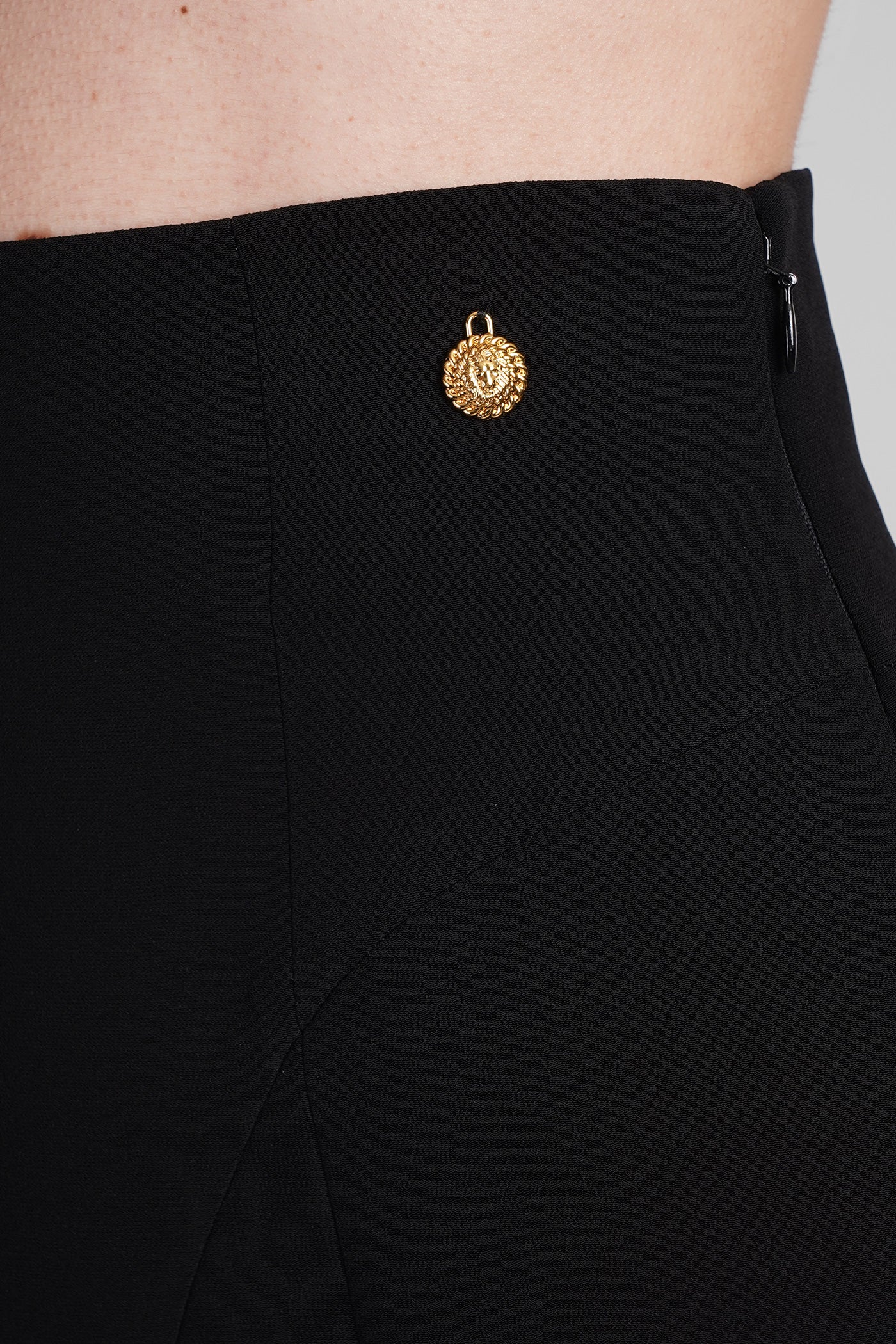 Skirt in black viscose - Image 5
