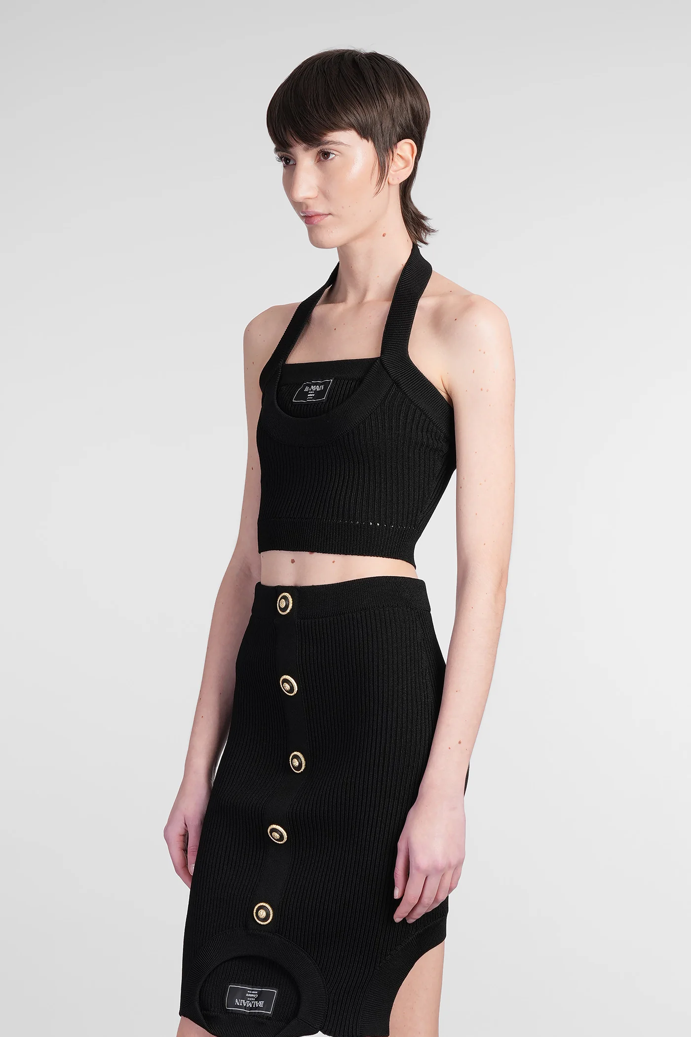Topwear in black viscose - Image 4