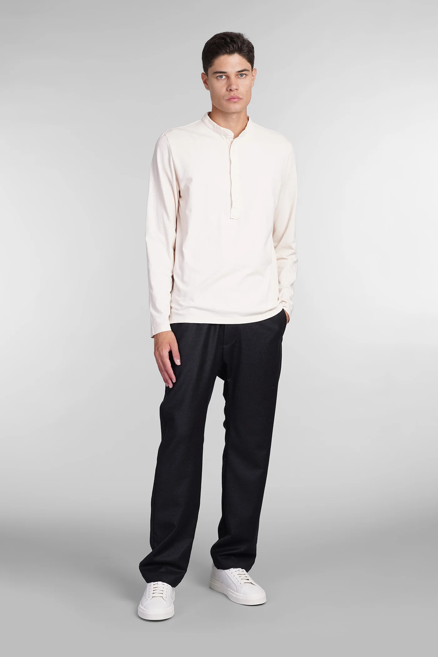 Dabon T-Shirt in beige cotton - Image 2