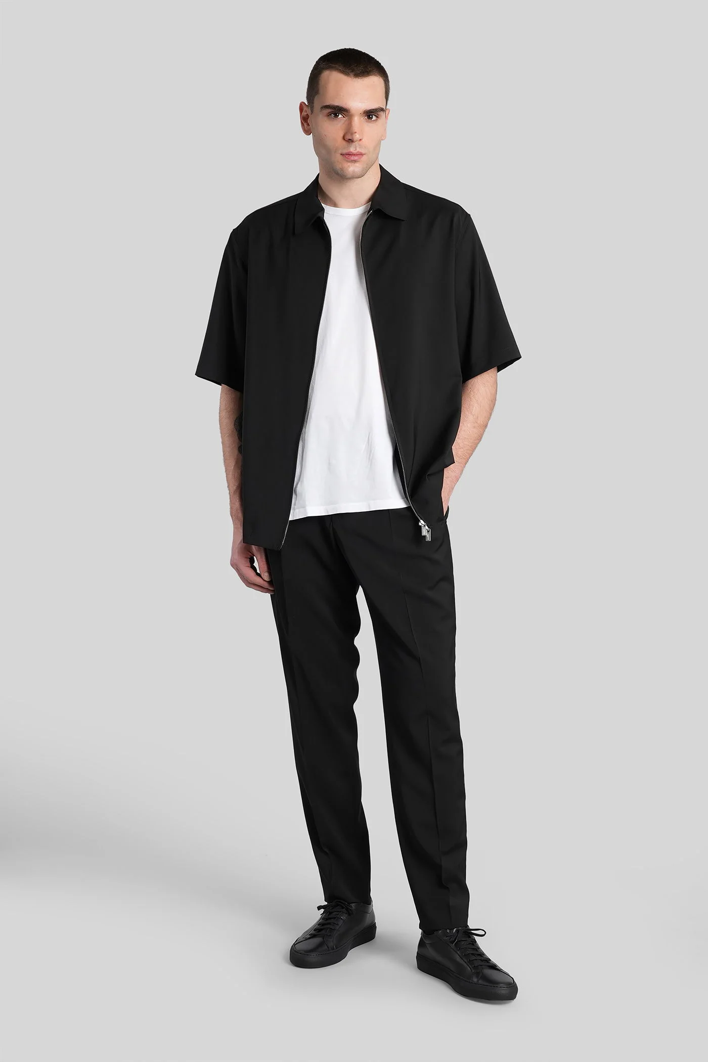 Masco Pants in black wool - Image 2